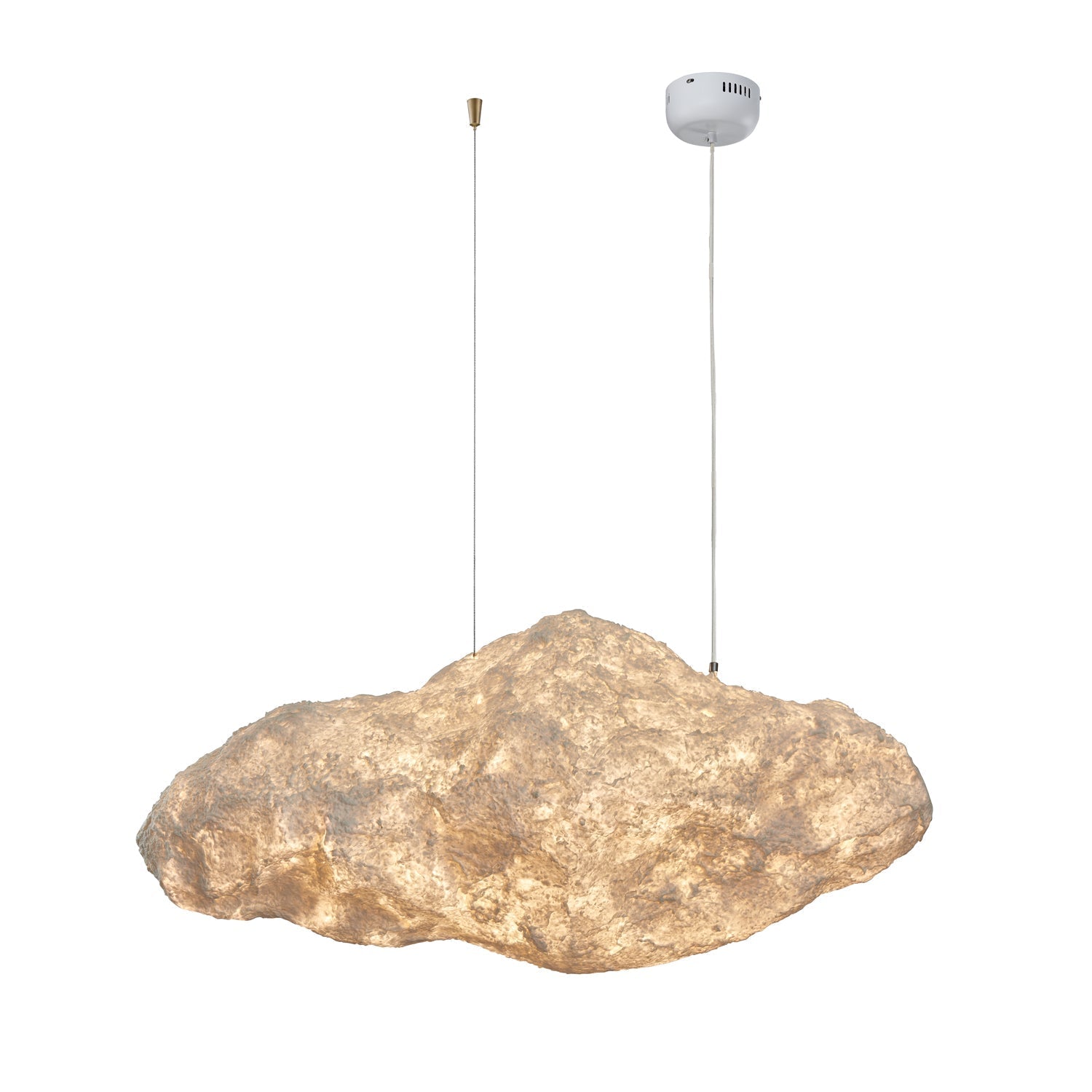 Elliros Textured Paper Pulp Pendant Light-Neutral Decor