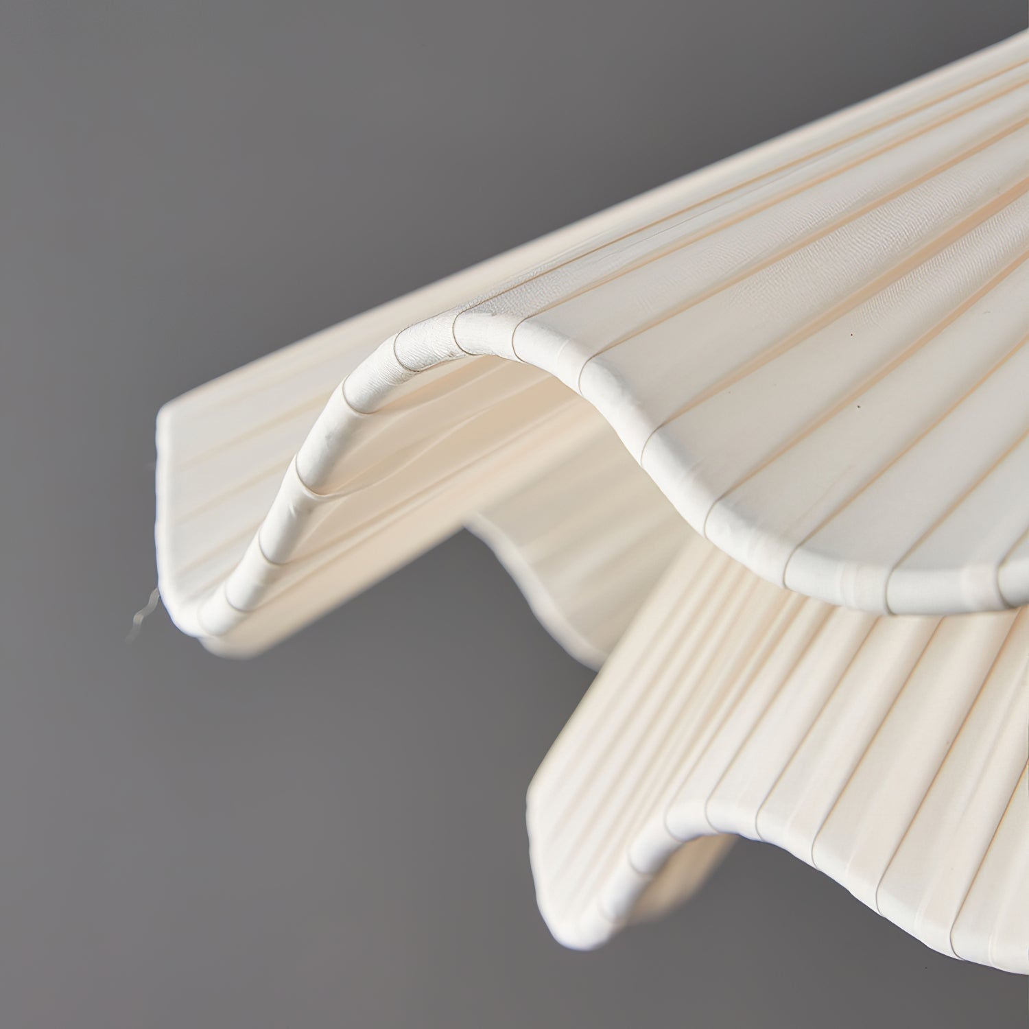 Calavie Wavy Pleated Pendant Light in Soft White