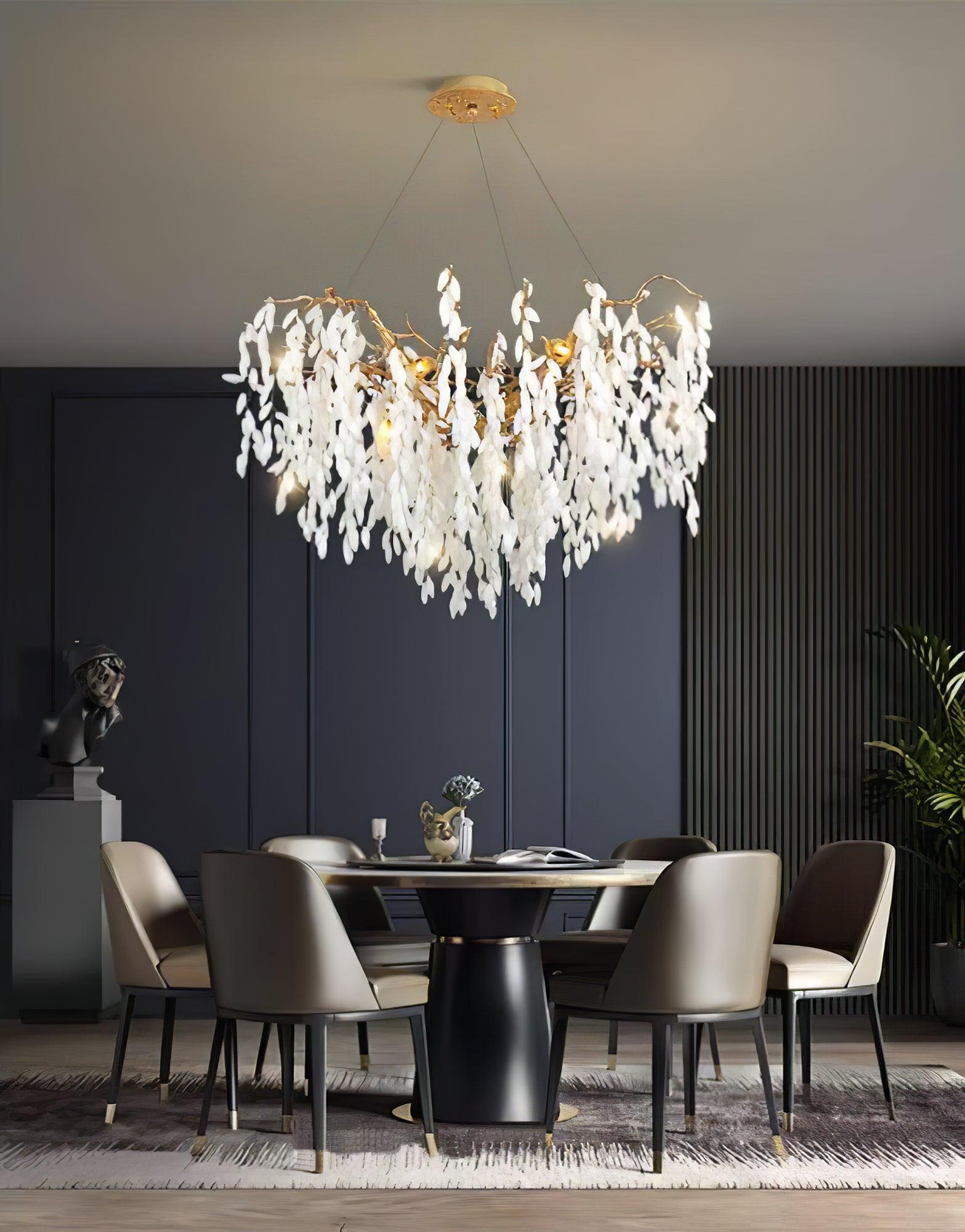 Florealis Cascading Crystal Chandelier-Neutral Decor