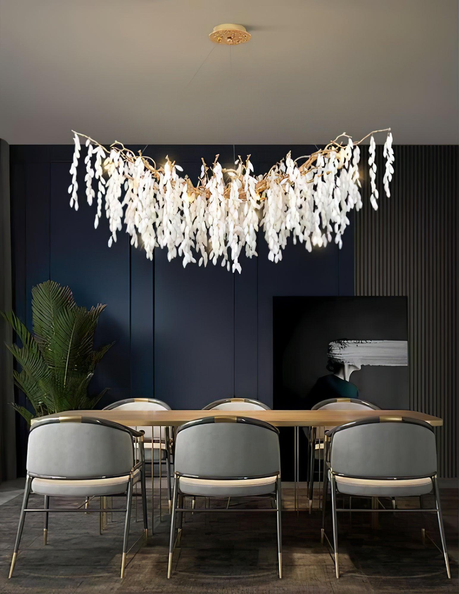 Florealis Cascading Crystal Chandelier-Neutral Decor
