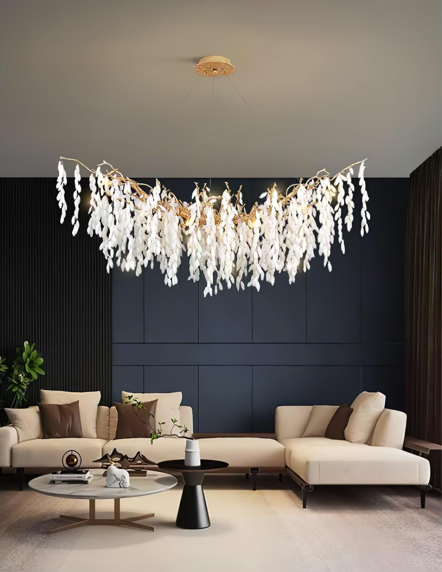 Florealis Cascading Crystal Chandelier-Neutral Decor