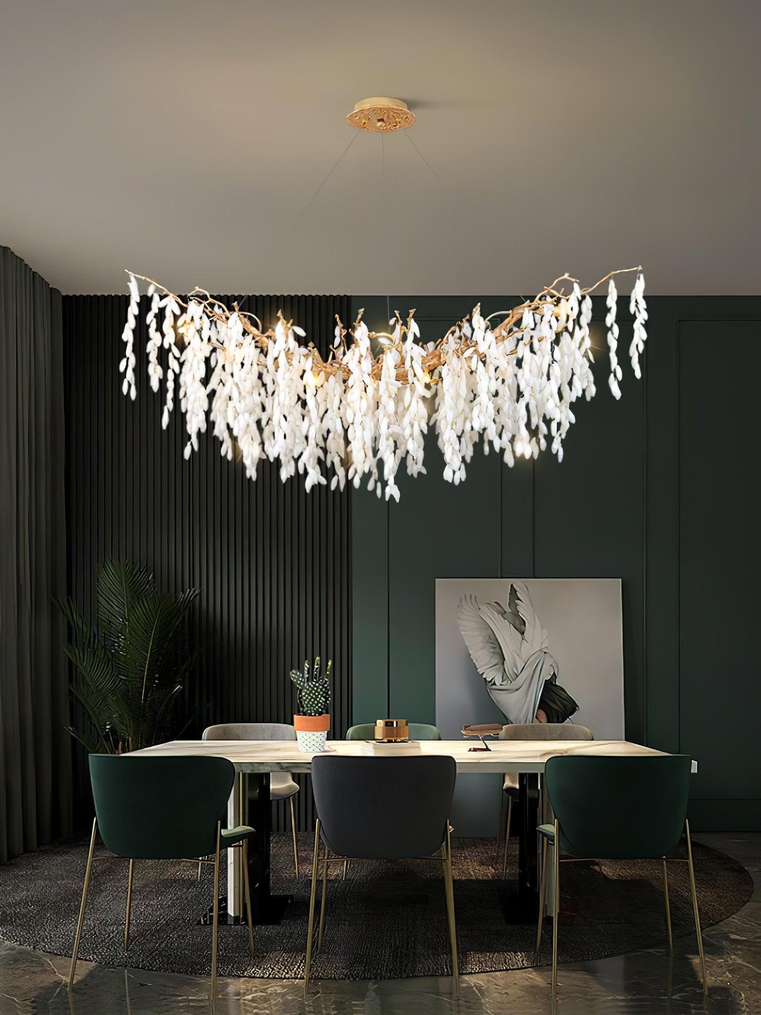 Florealis Cascading Crystal Chandelier-Neutral Decor
