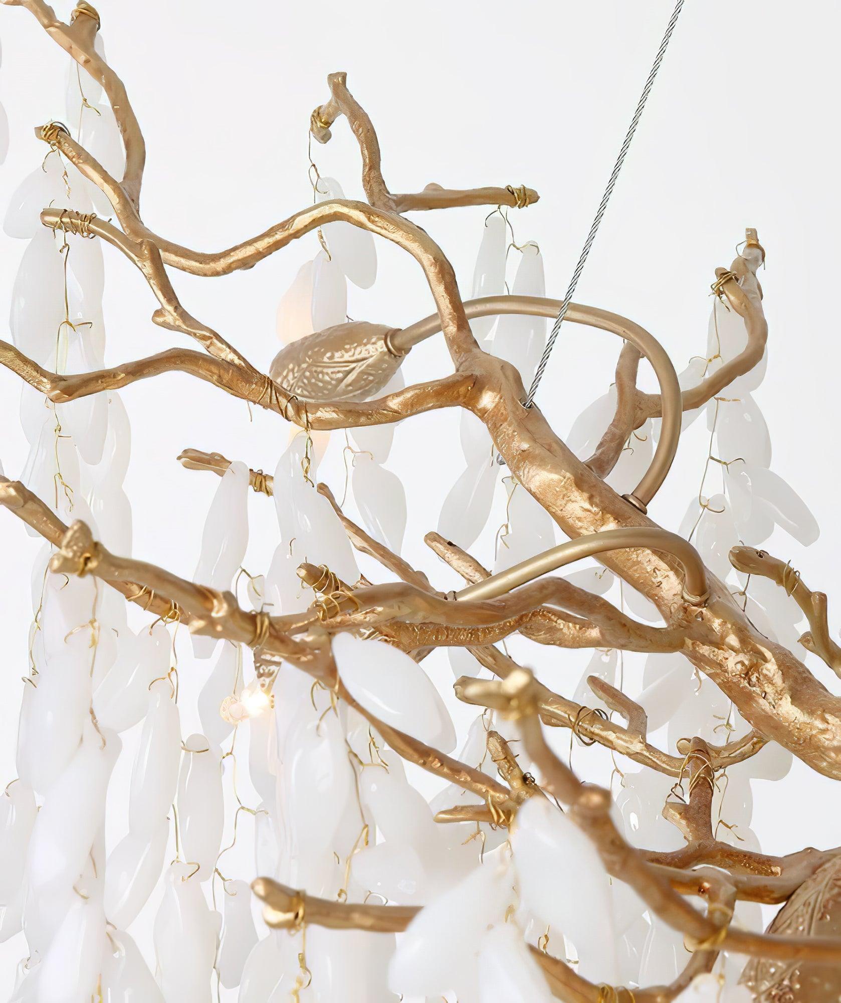 Florealis Cascading Crystal Chandelier-Neutral Decor