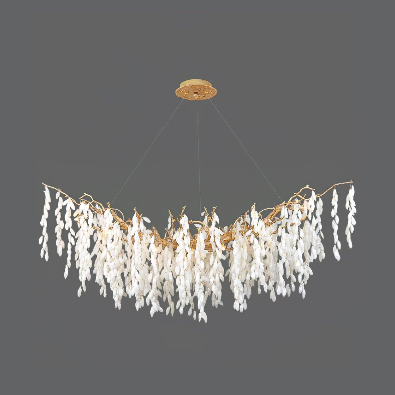 Florealis Cascading Crystal Chandelier-Neutral Decor