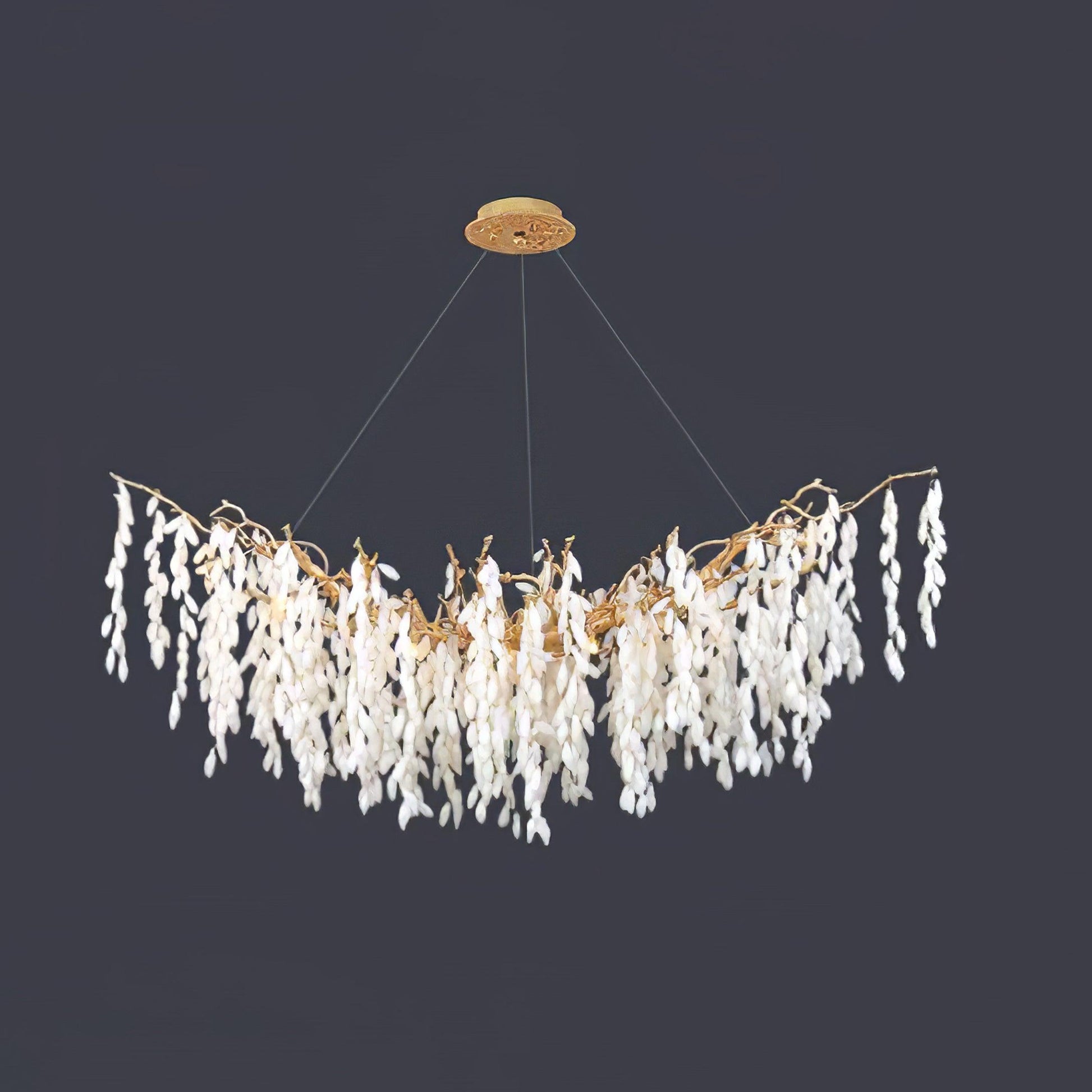 Florealis Cascading Crystal Chandelier-Neutral Decor