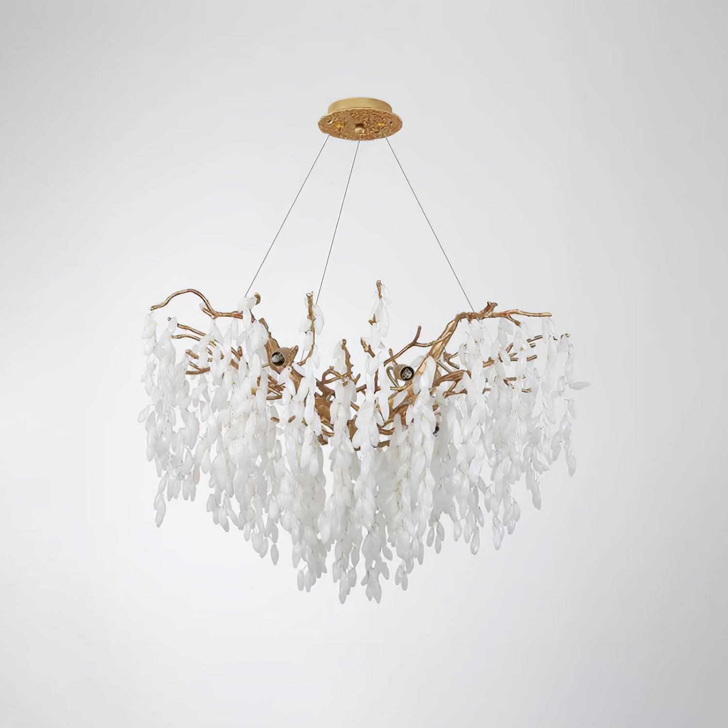 Florealis Cascading Crystal Chandelier-Neutral Decor