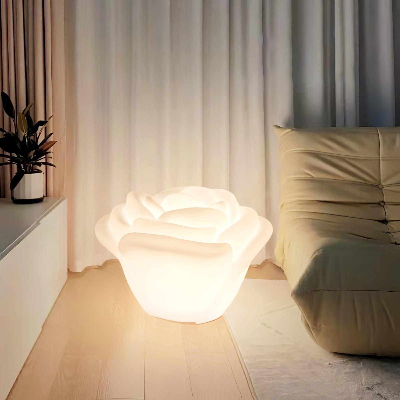 Rosebud Elegant Table Lamp-Neutral Decor