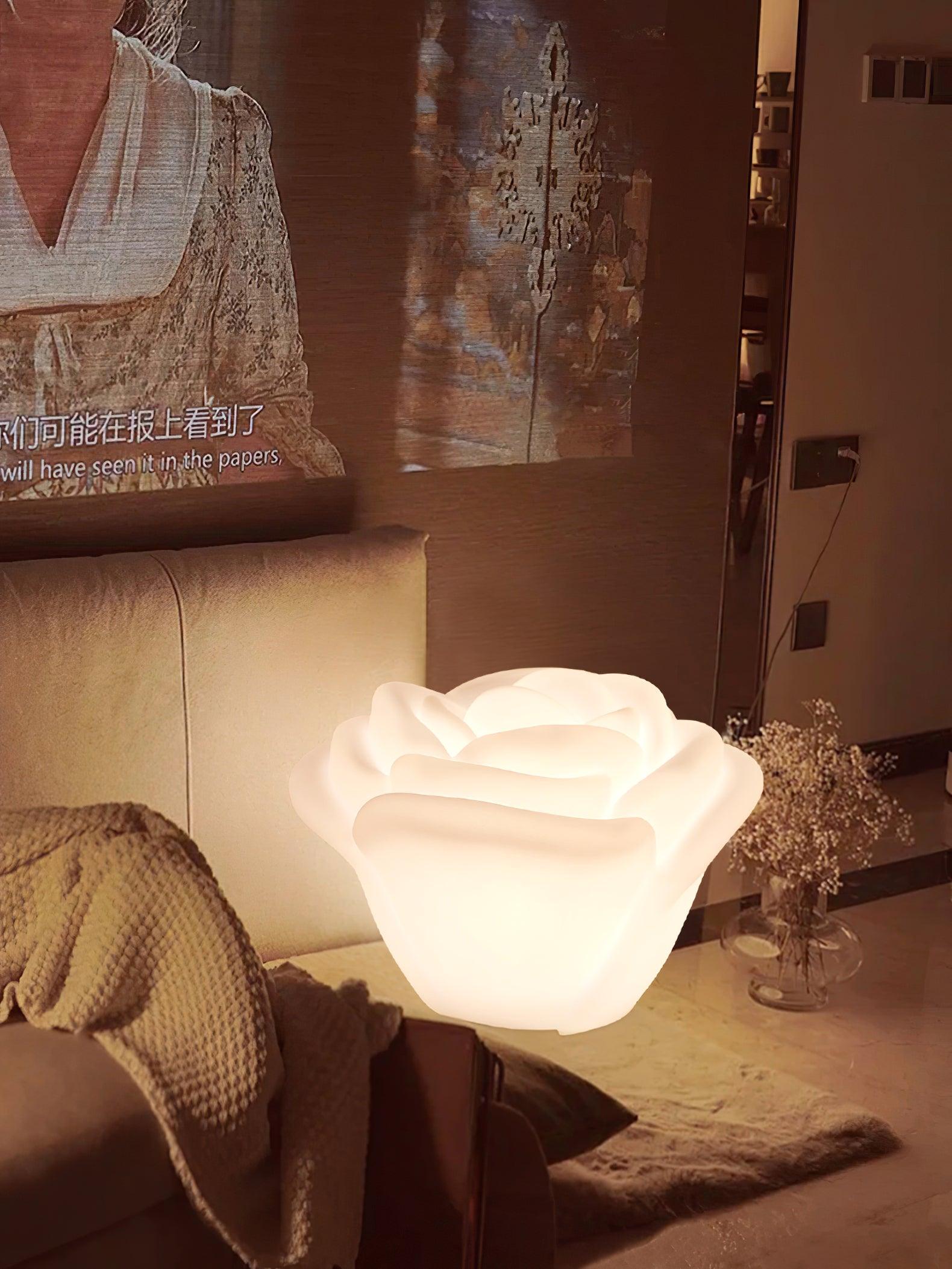 Rosebud Elegant Table Lamp-Neutral Decor