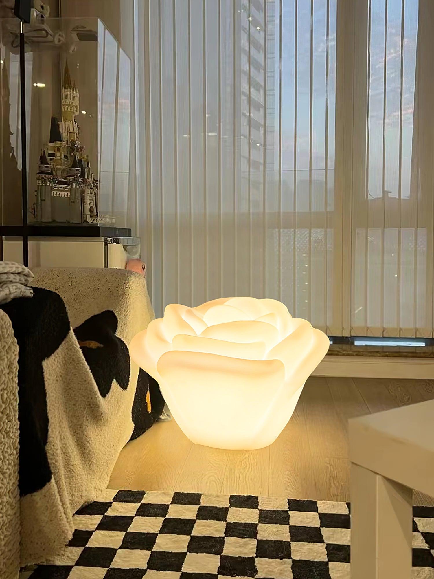 Rosebud Elegant Table Lamp-Neutral Decor