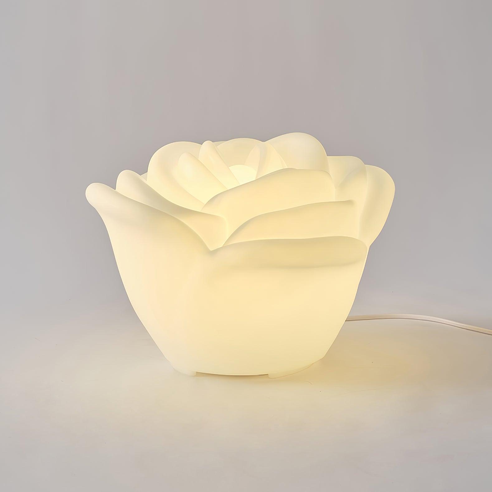 Rosebud Elegant Table Lamp-Neutral Decor
