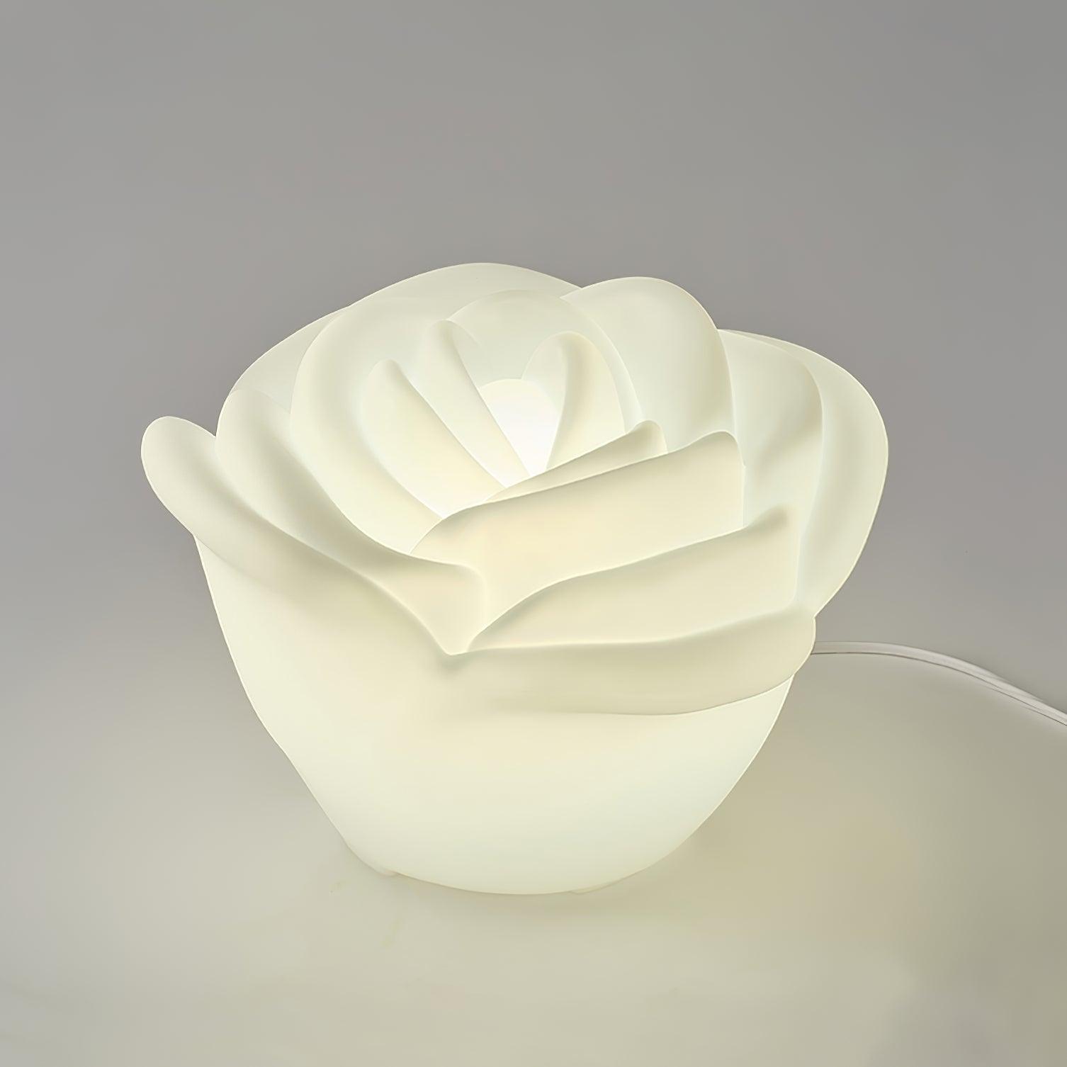 Rosebud Elegant Table Lamp-Neutral Decor