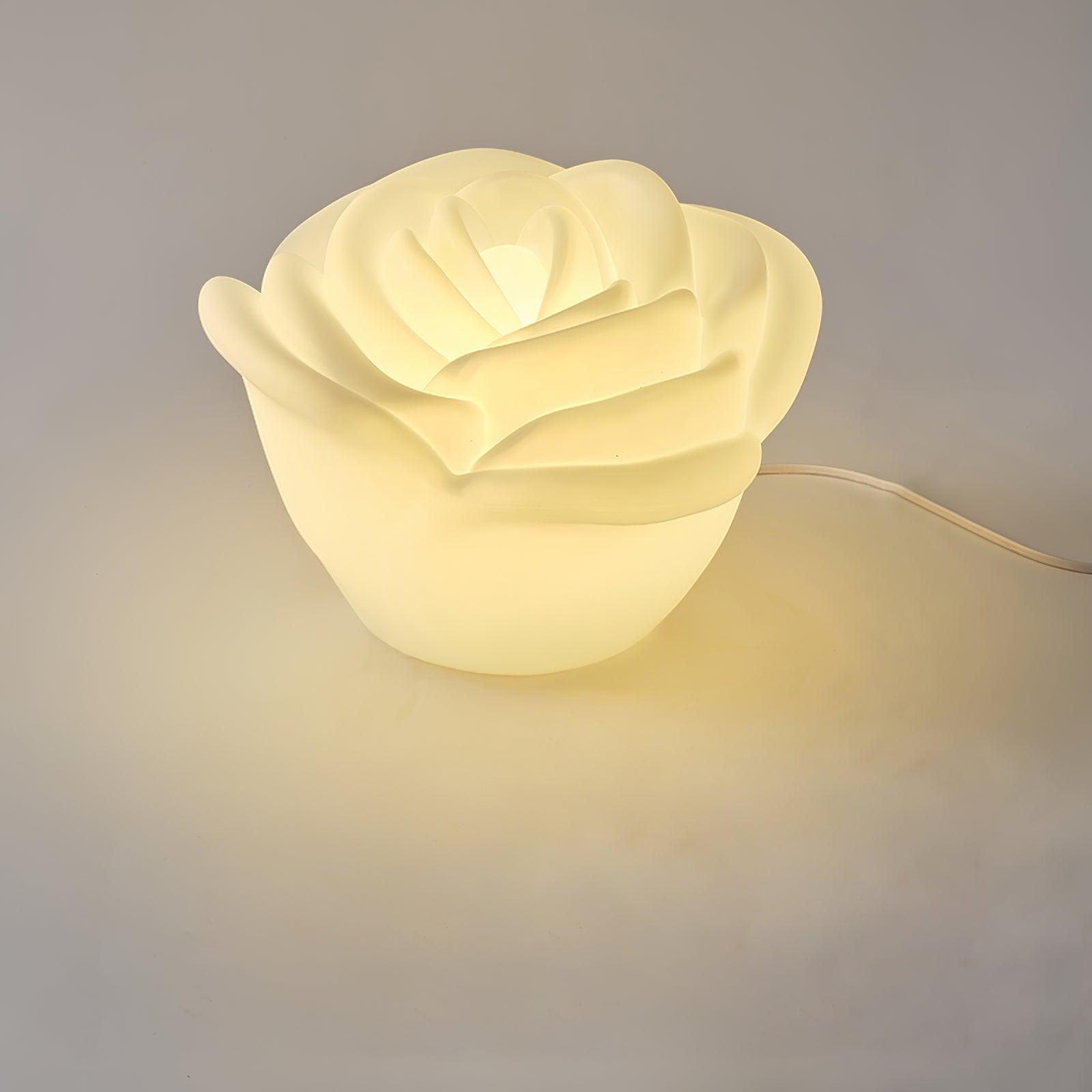 Rosebud Elegant Table Lamp-Neutral Decor
