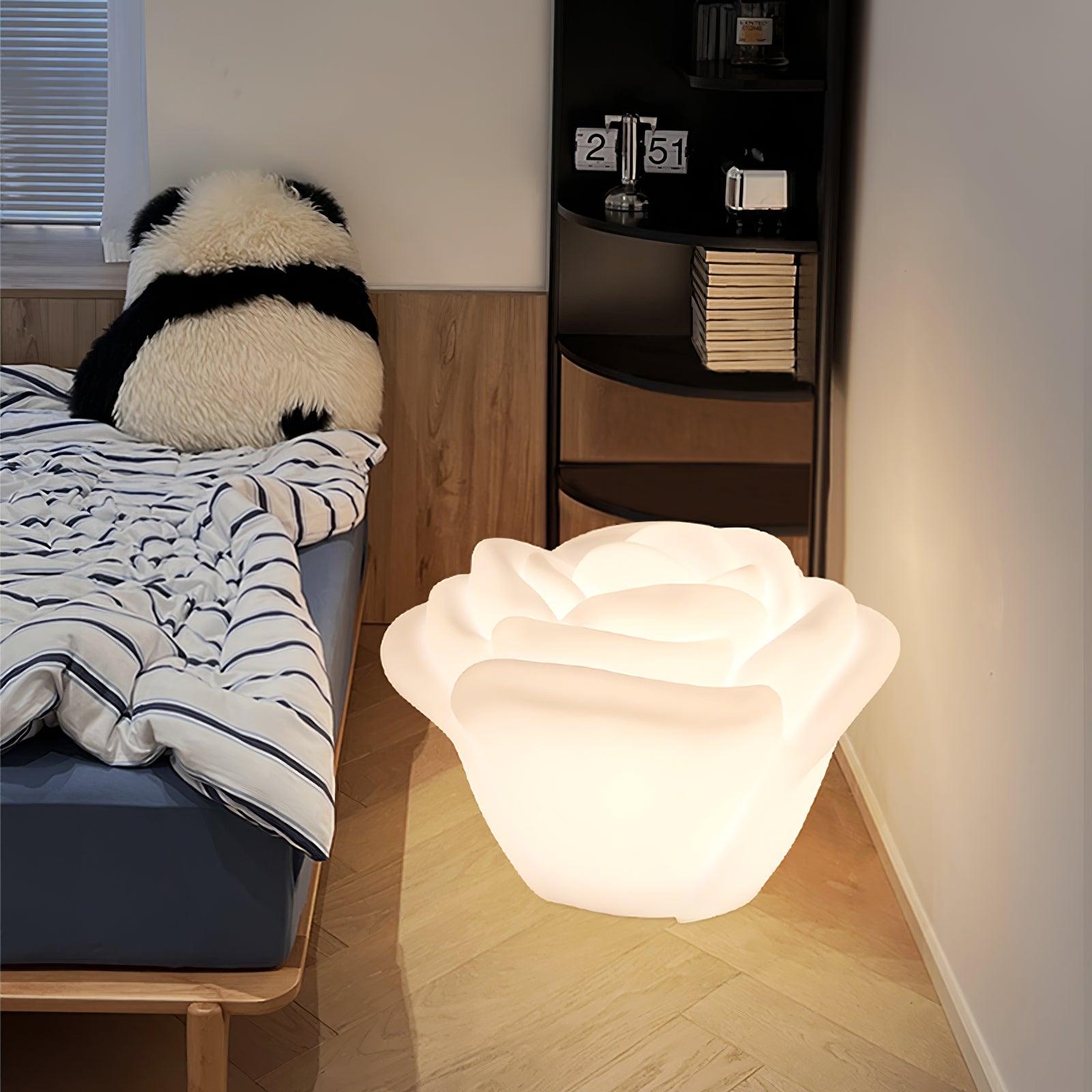 Rosebud Elegant Table Lamp-Neutral Decor