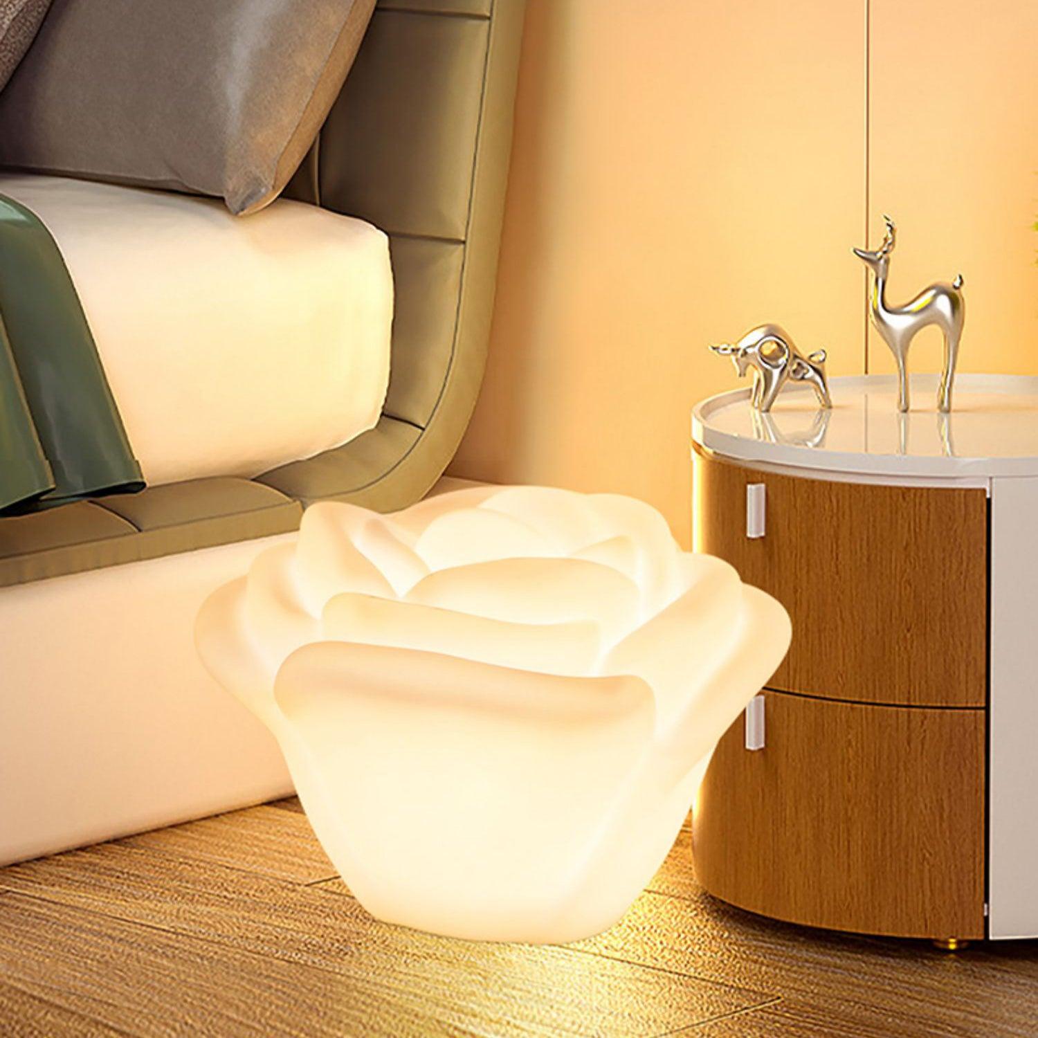 Rosebud Elegant Table Lamp-Neutral Decor