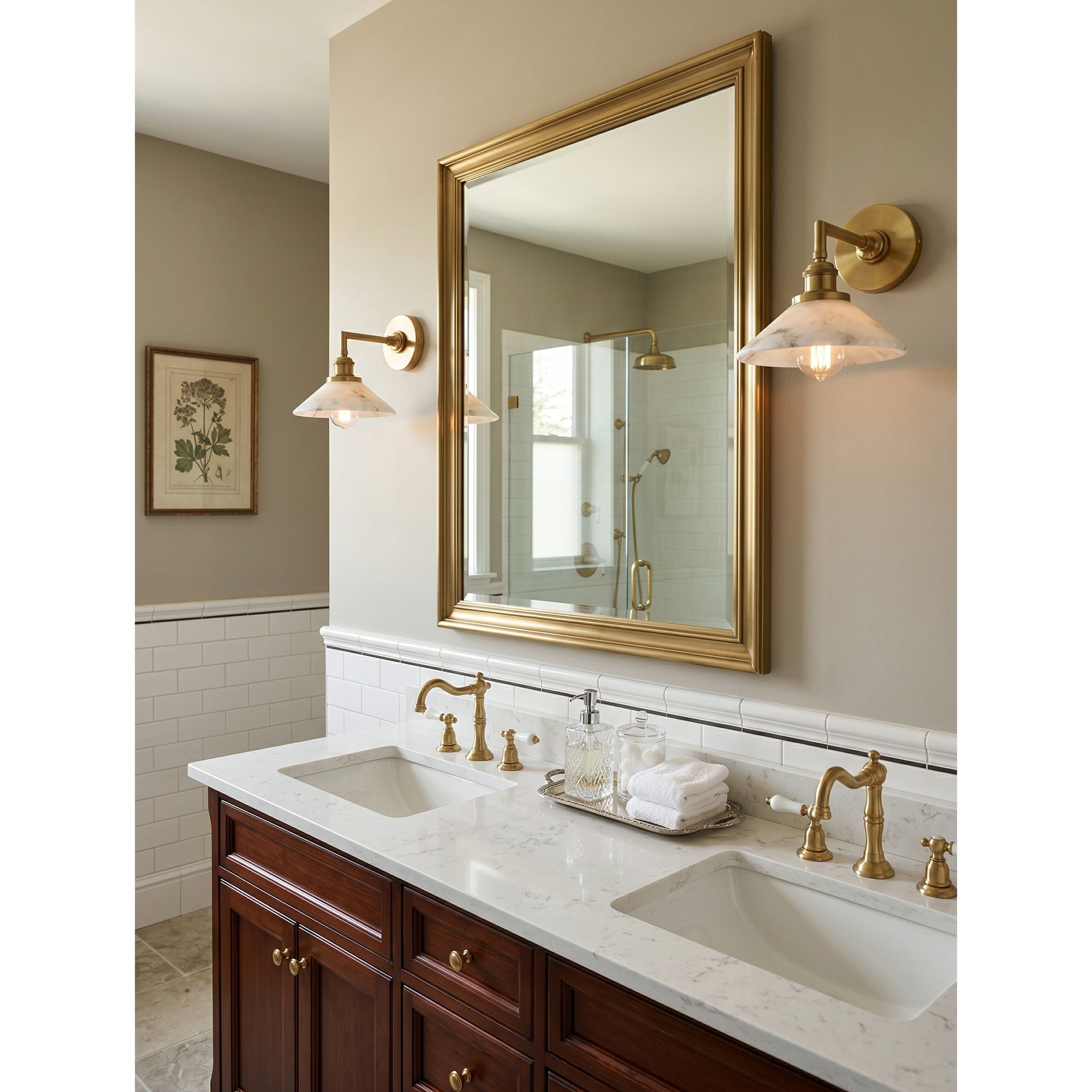 Whizzer Alabaster Wall Sconce in black finish from a front view.