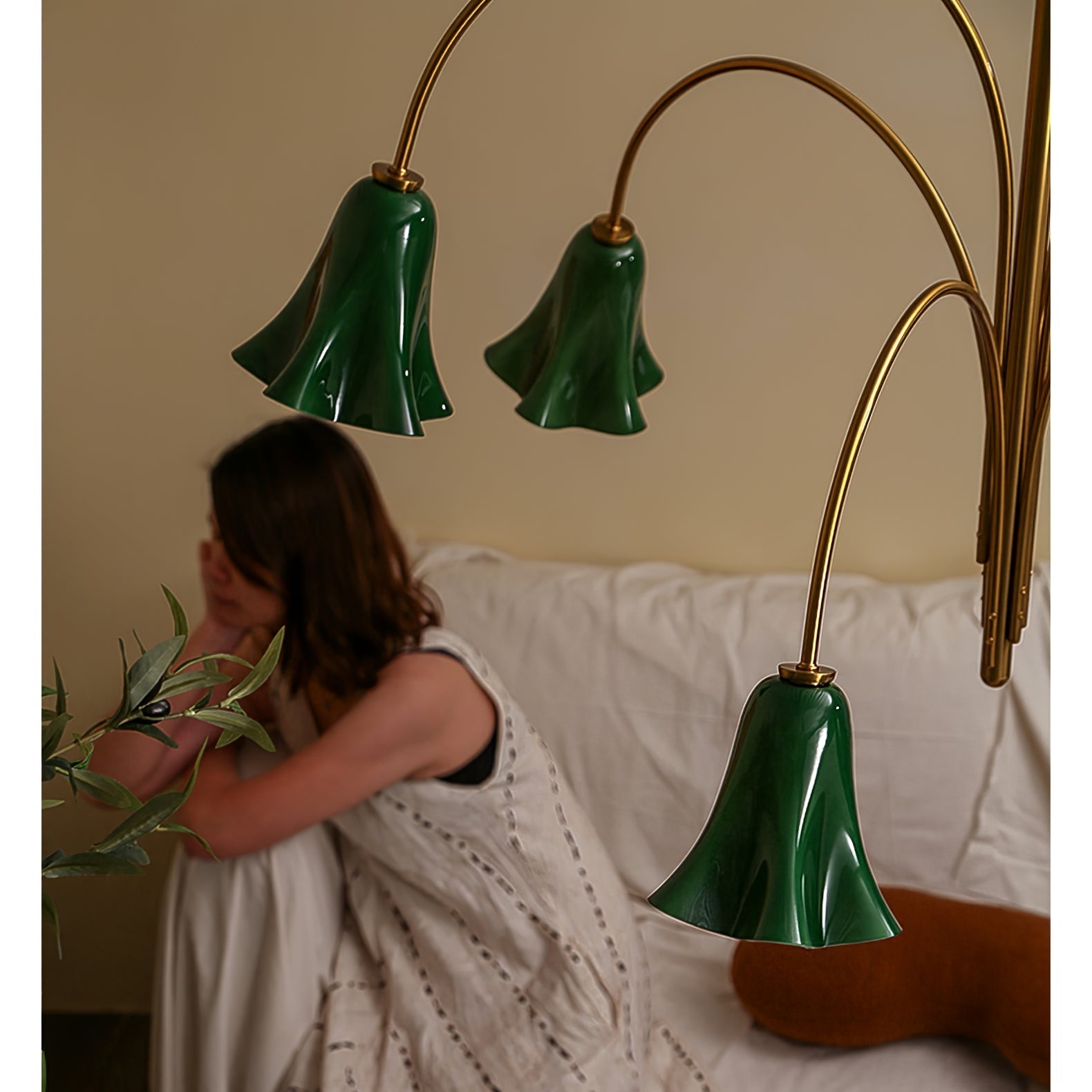 EmeraldBell Glass Pendant Chandelier-Neutral Decor