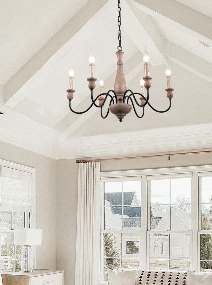 Aurora Chandelier Farmhouse Rustic-Neutral Decor