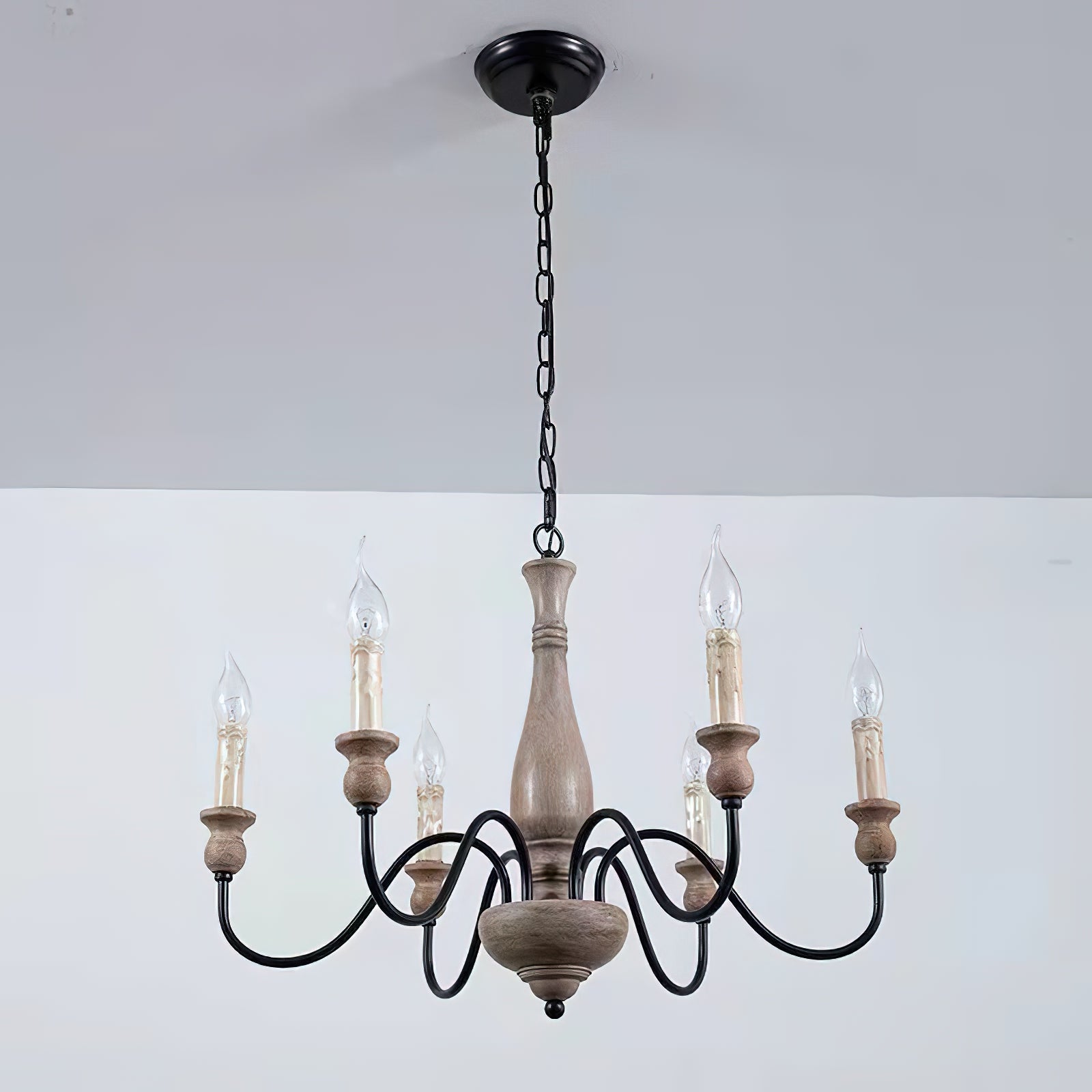 Aurora Chandelier Farmhouse Rustic-Neutral Decor