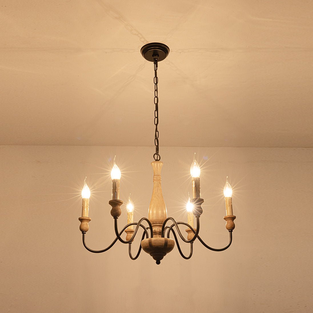 Aurora Chandelier Farmhouse Rustic-Neutral Decor
