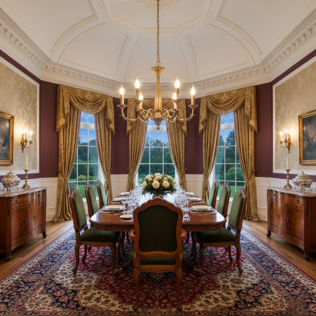 Side profile of the Winchester Brass Chandelier.