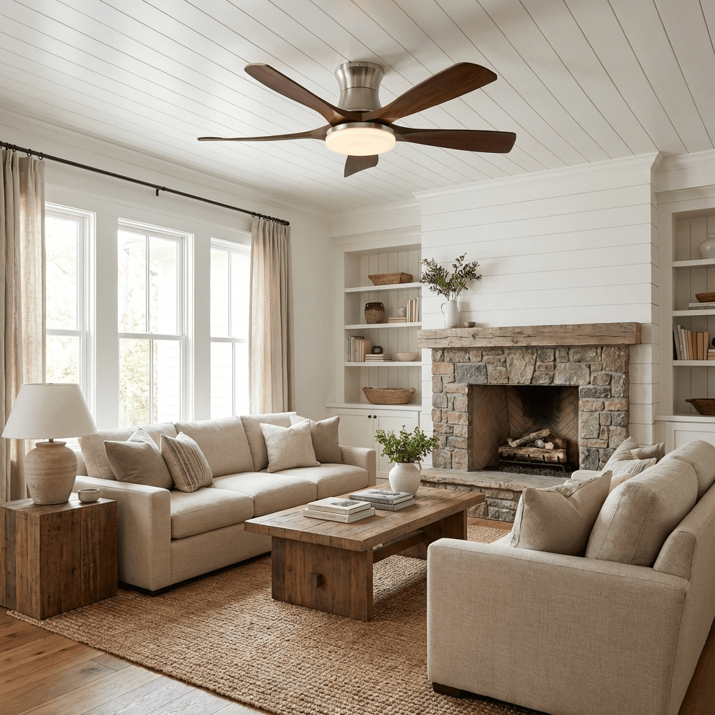 Windara Ceiling Fan Light-Neutral Decor