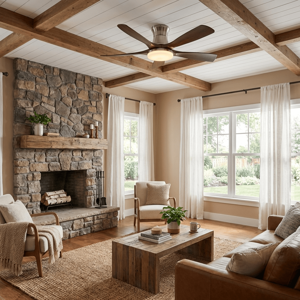 Windara Ceiling Fan Light-Neutral Decor