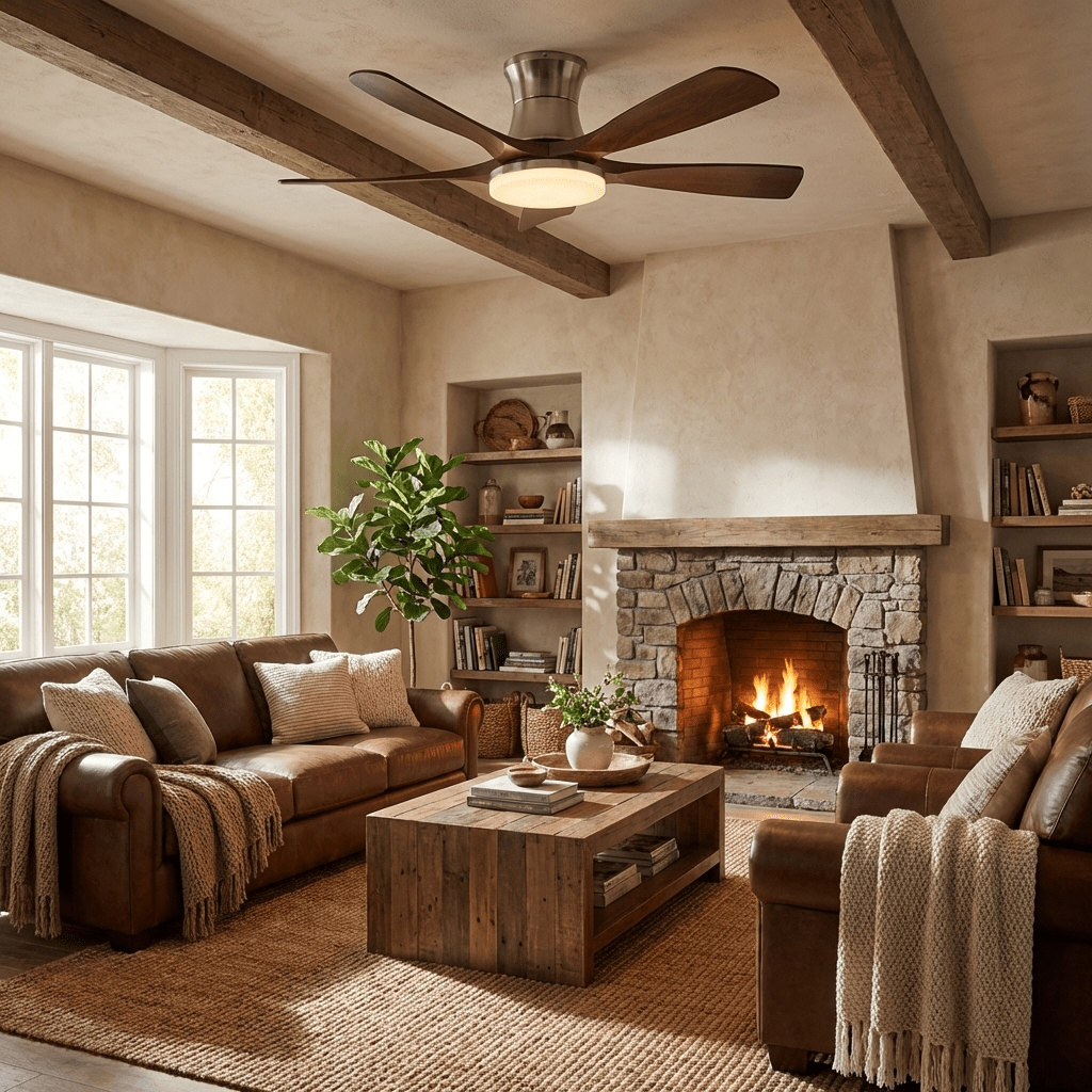 Windara Ceiling Fan Light-Neutral Decor