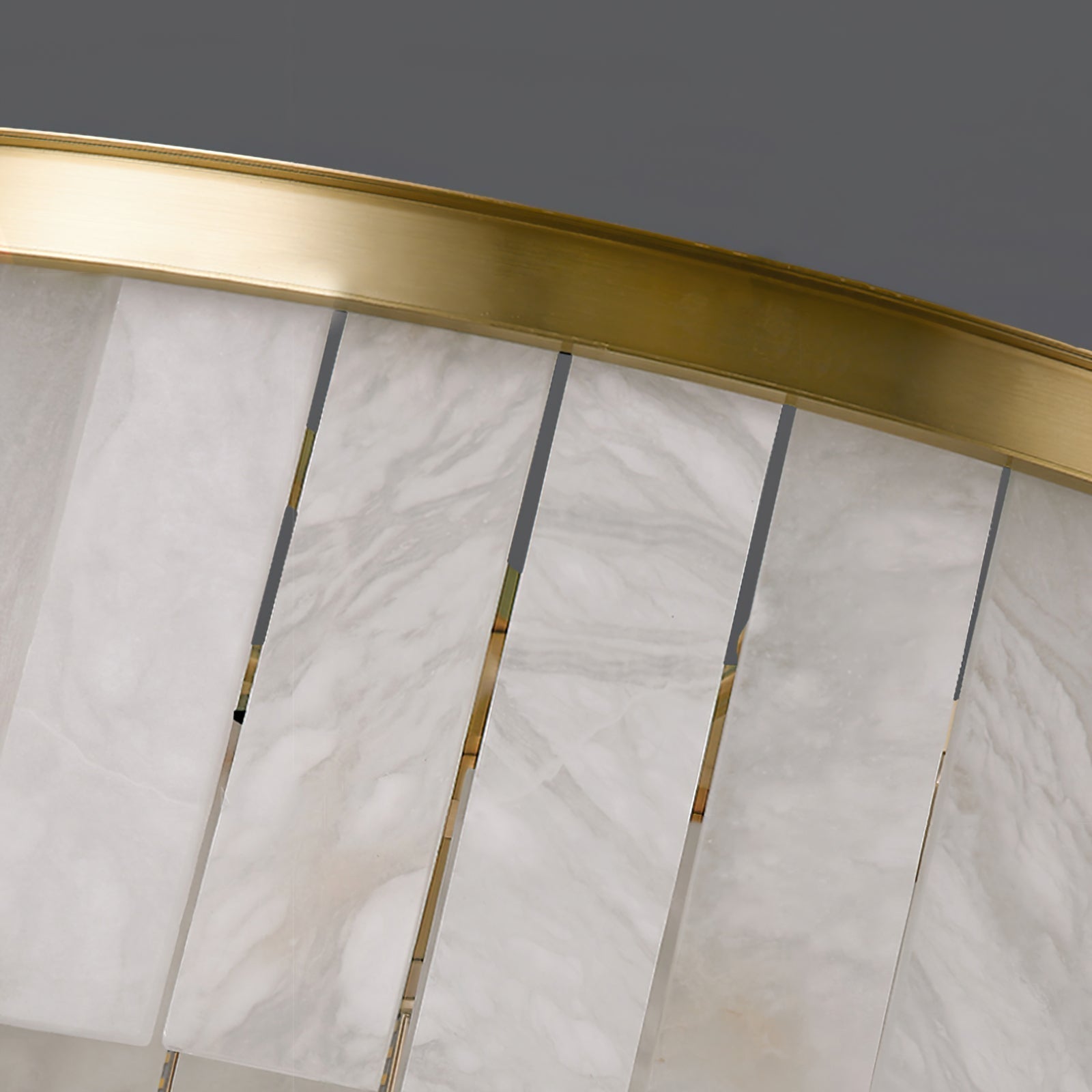Windham Alabaster Chandelier Layered Halo