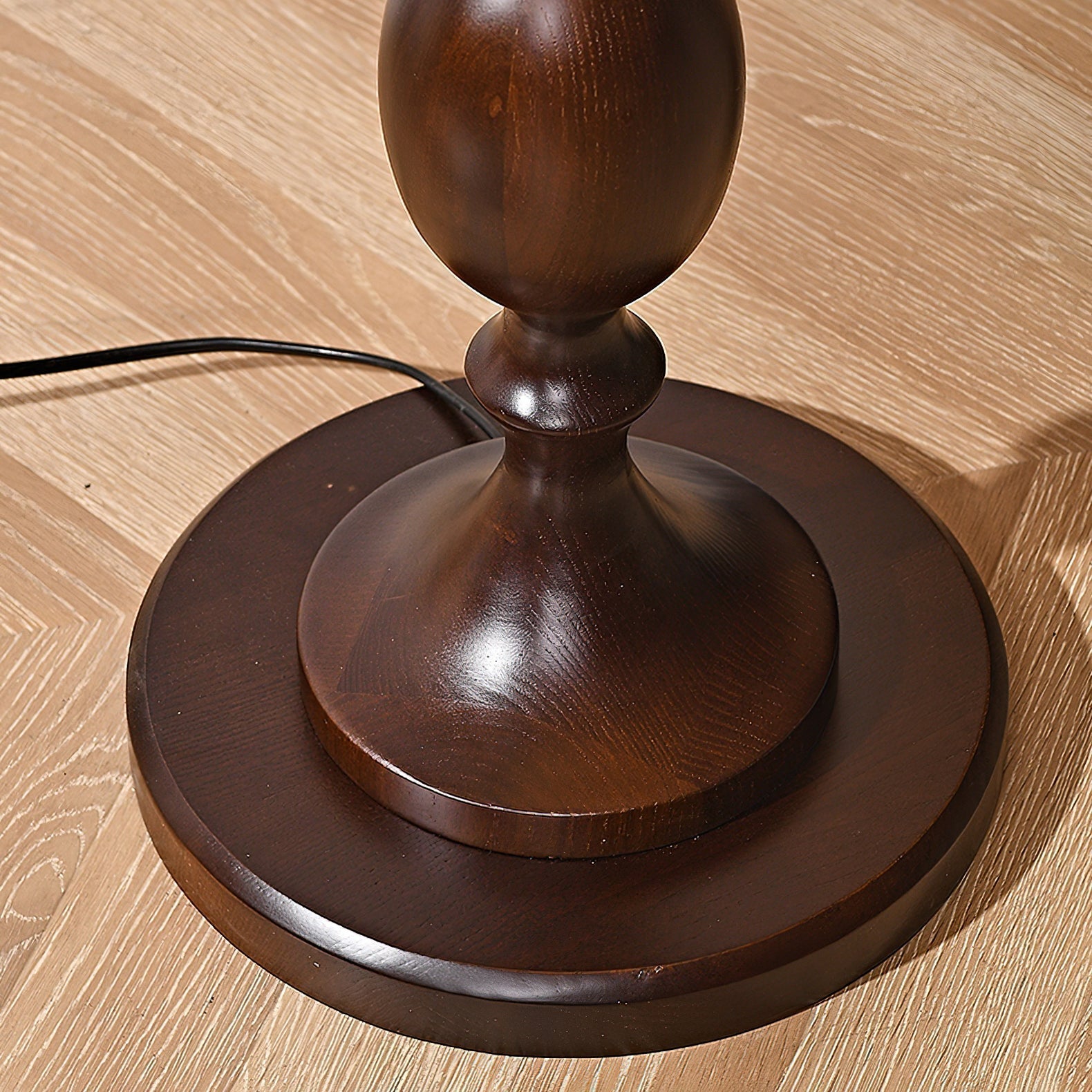 Orla Vintage Wood Floor Lamp-Neutral Decor