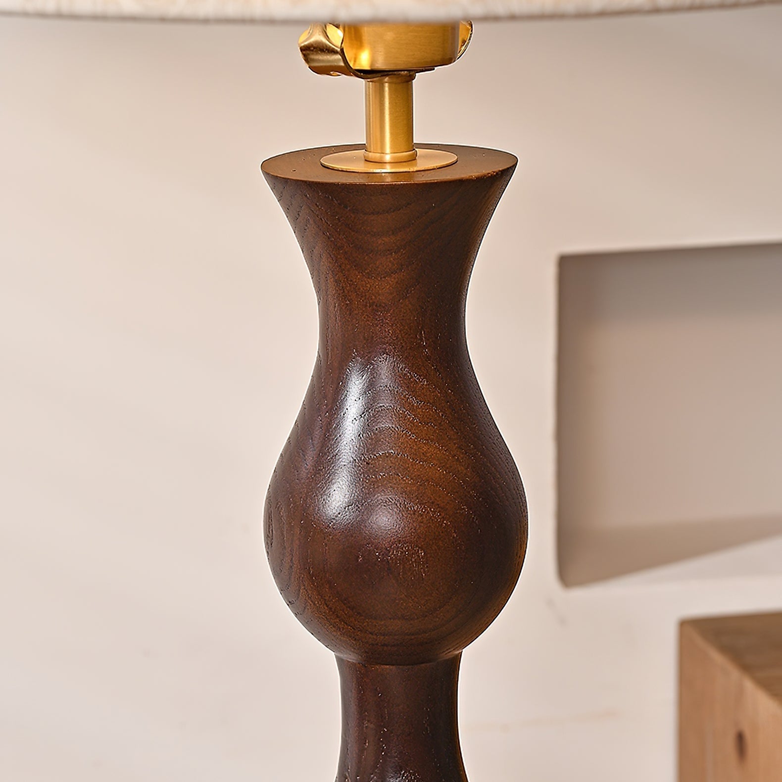 Orla Vintage Wood Floor Lamp-Neutral Decor