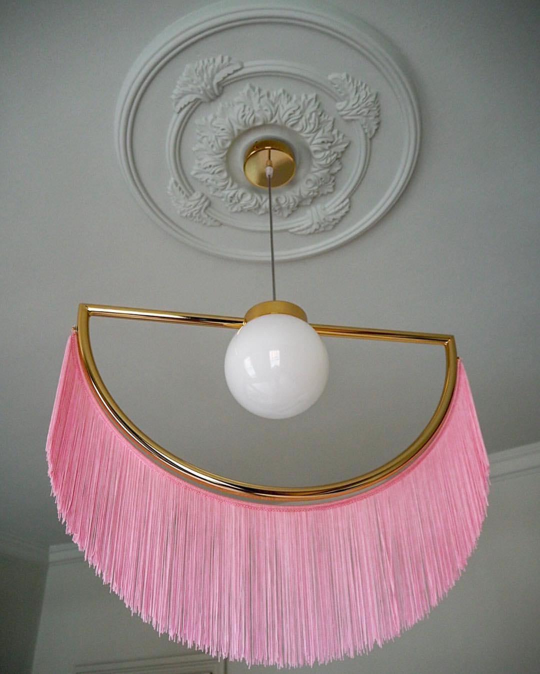 Sirove Pendant Lamp Fabric Fringe Globe Retro Bohemian-Neutral Decor