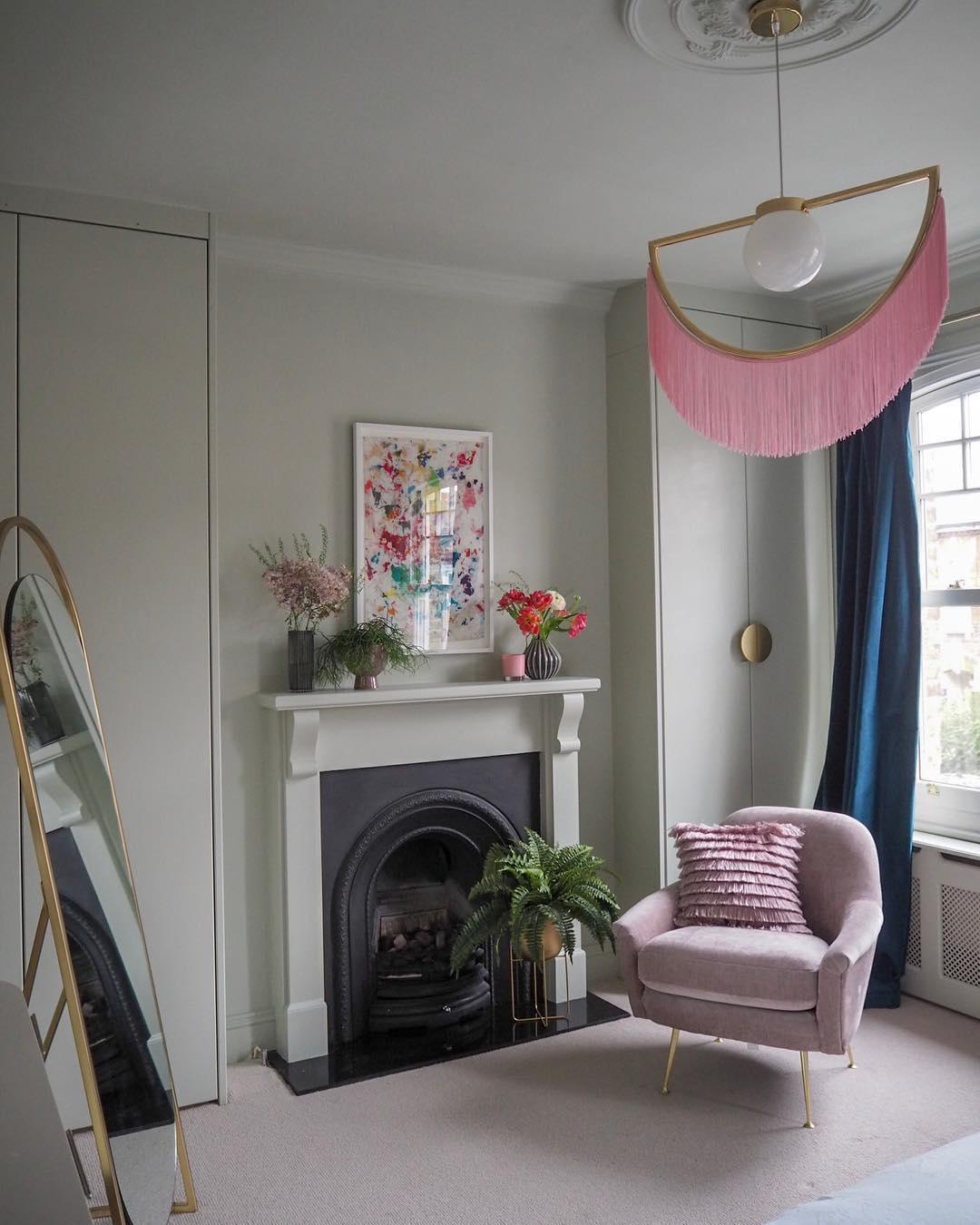 Sirove Pendant Lamp Fabric Fringe Globe Retro Bohemian-Neutral Decor