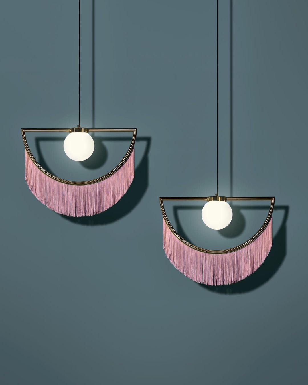 Sirove Pendant Lamp Fabric Fringe Globe Retro Bohemian-Neutral Decor