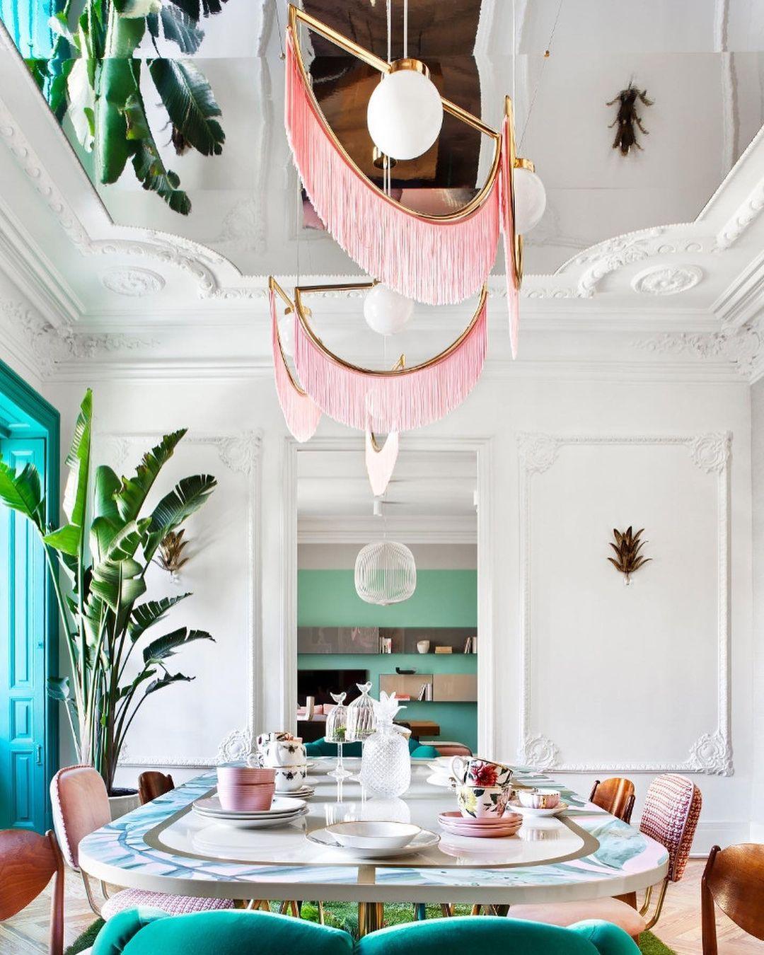 Sirove Pendant Lamp Fabric Fringe Globe Retro Bohemian-Neutral Decor