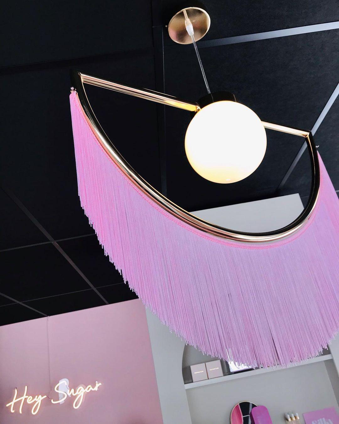 Sirove Pendant Lamp Fabric Fringe Globe Retro Bohemian-Neutral Decor