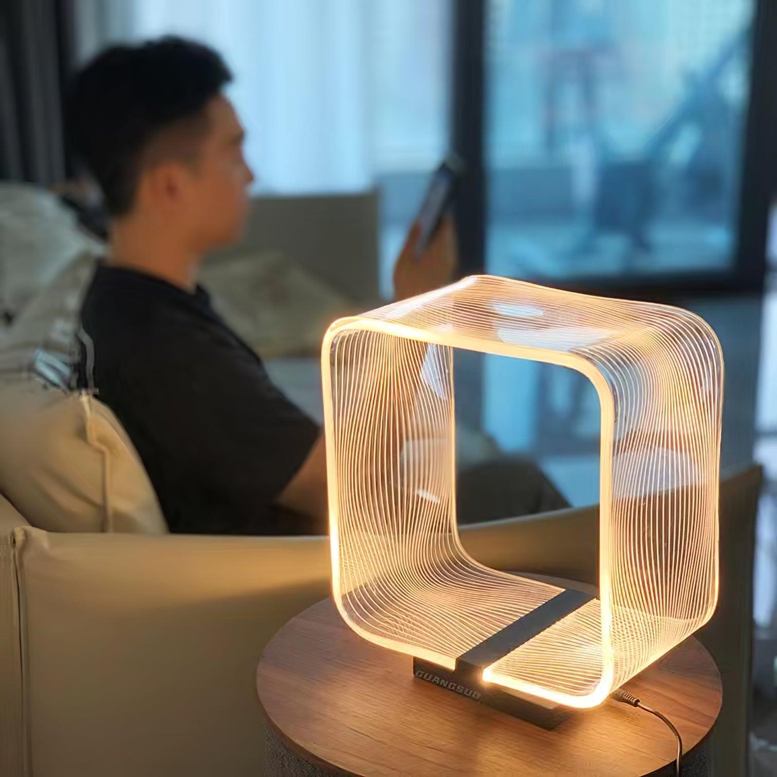 Flux Industrial Table Lamp-Neutral Decor
