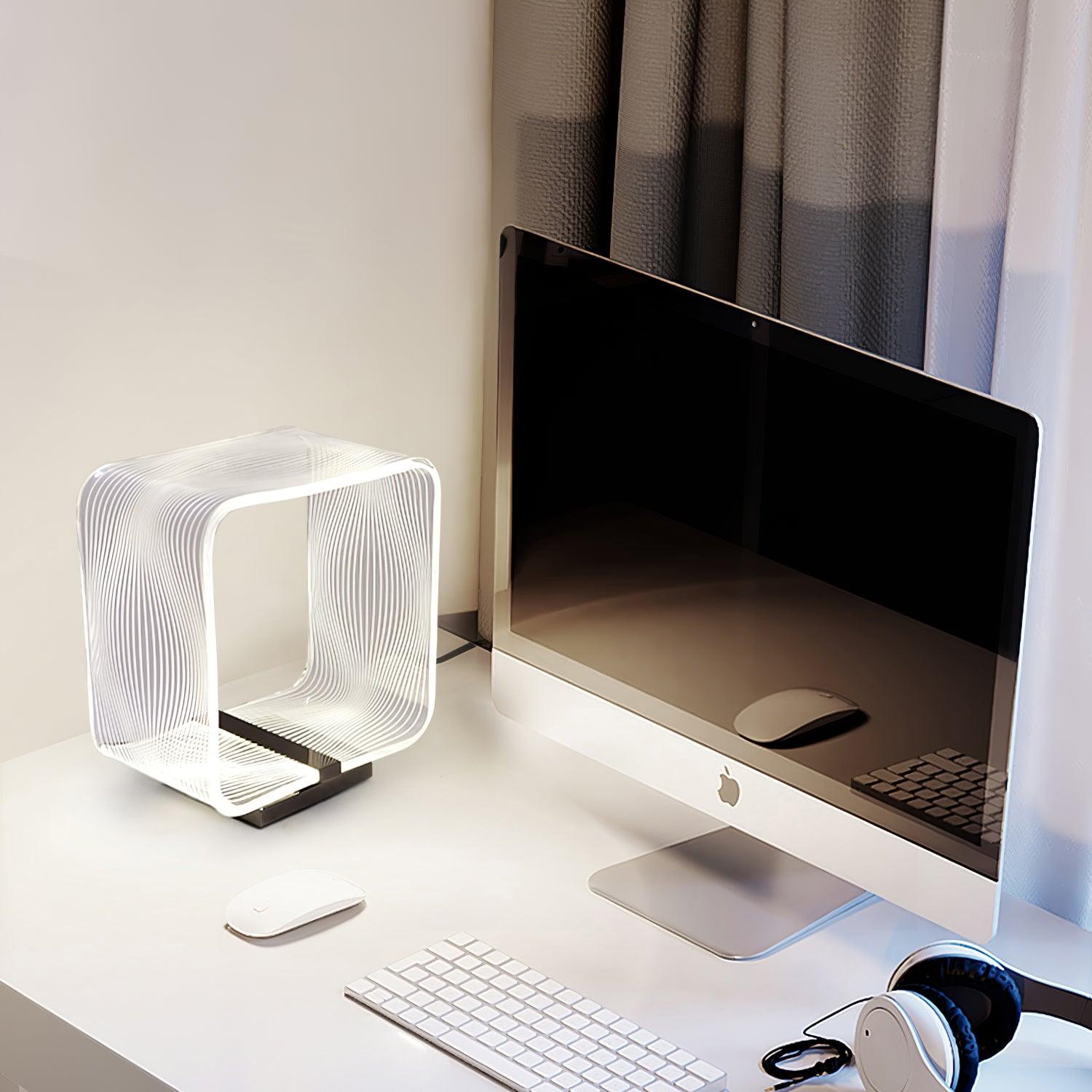 Flux Industrial Table Lamp-Neutral Decor