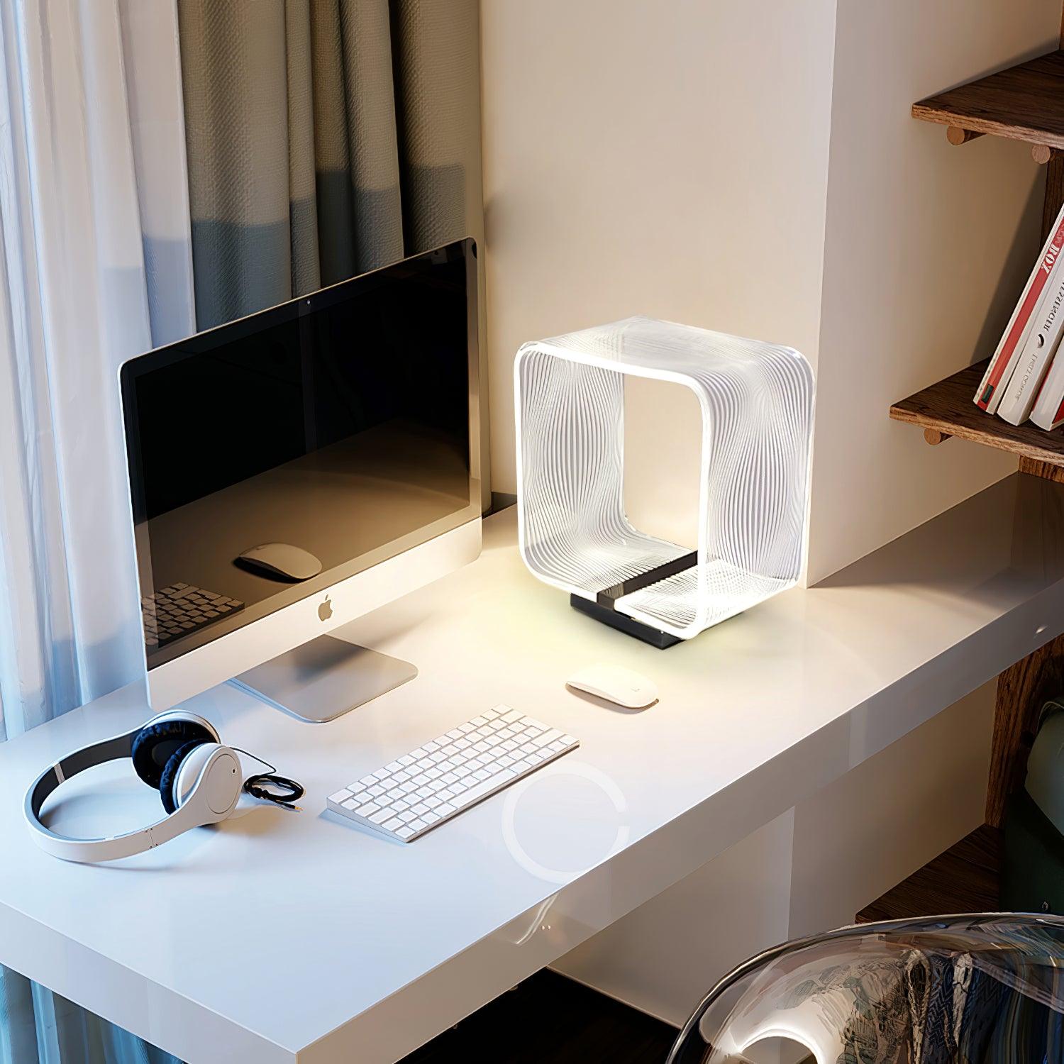 Flux Industrial Table Lamp-Neutral Decor