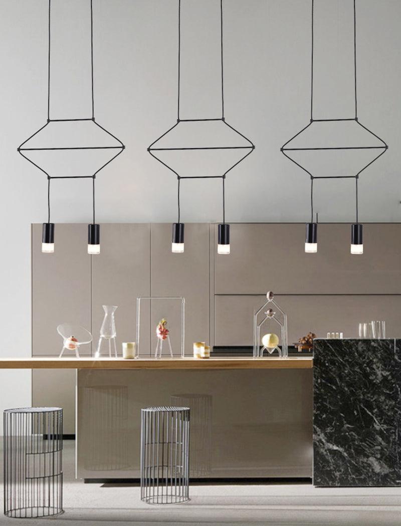 Lunarie Acrylic & Plastic Pendant Light-Neutral Decor