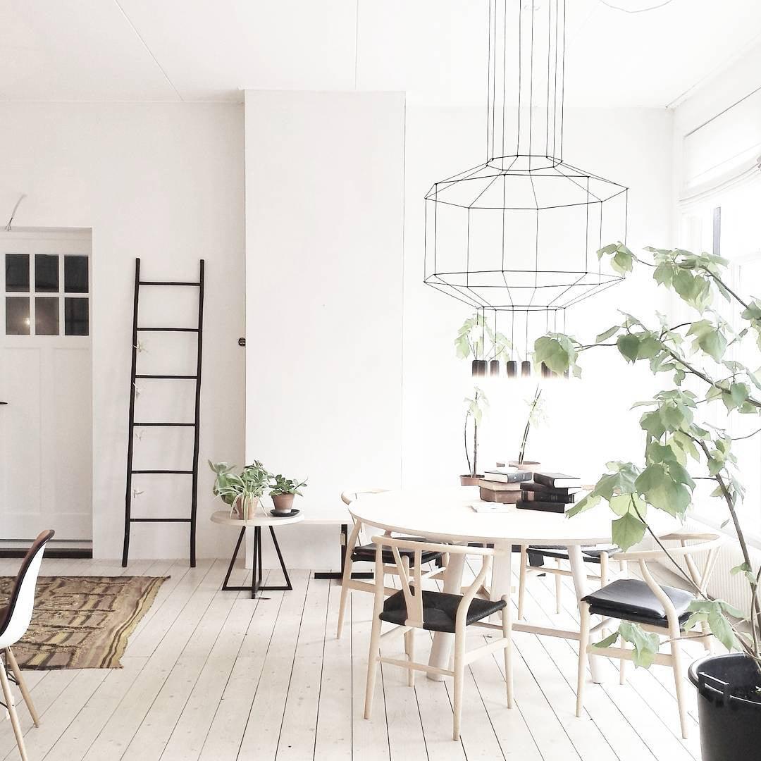 Bovena Pendant Lamp Geometric Wire Black LED-Neutral Decor