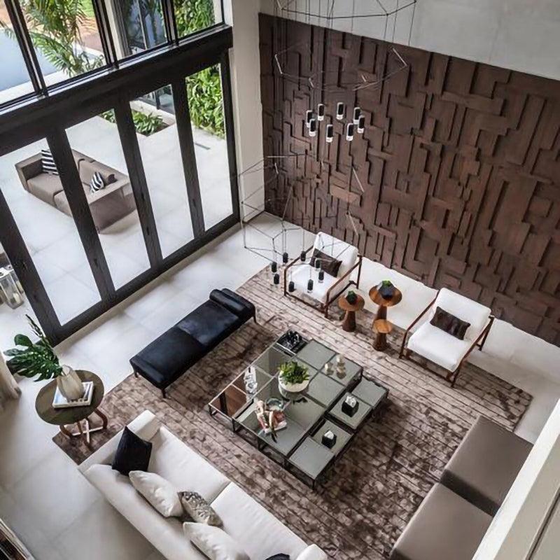 Bovena Pendant Lamp Geometric Wire Black LED-Neutral Decor
