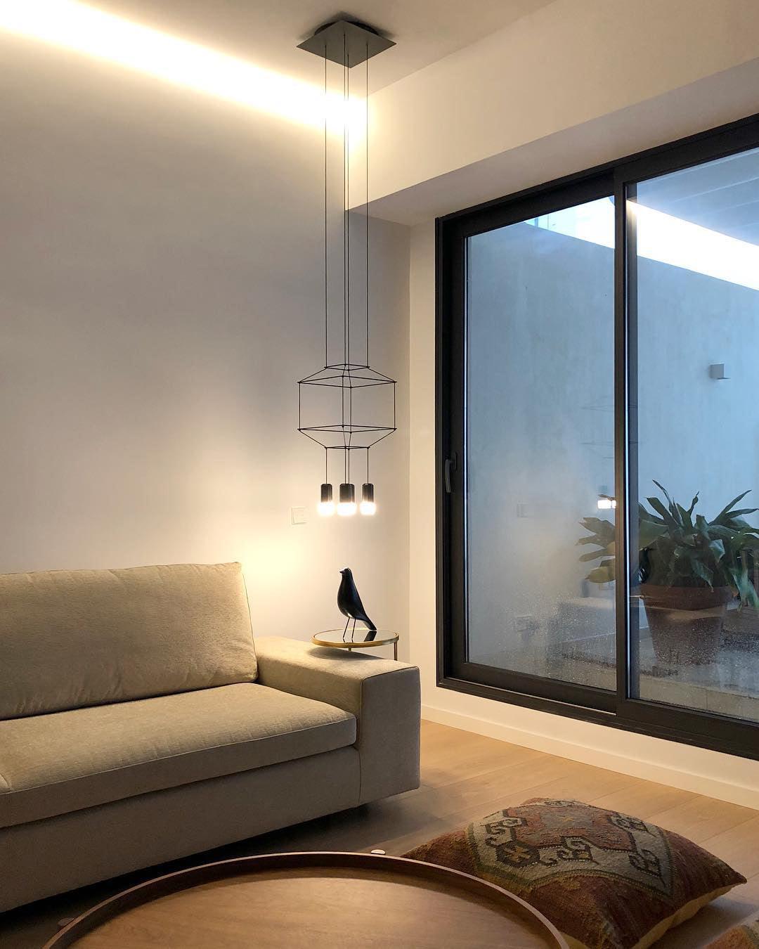 Bovena Pendant Lamp Geometric Wire Black LED-Neutral Decor