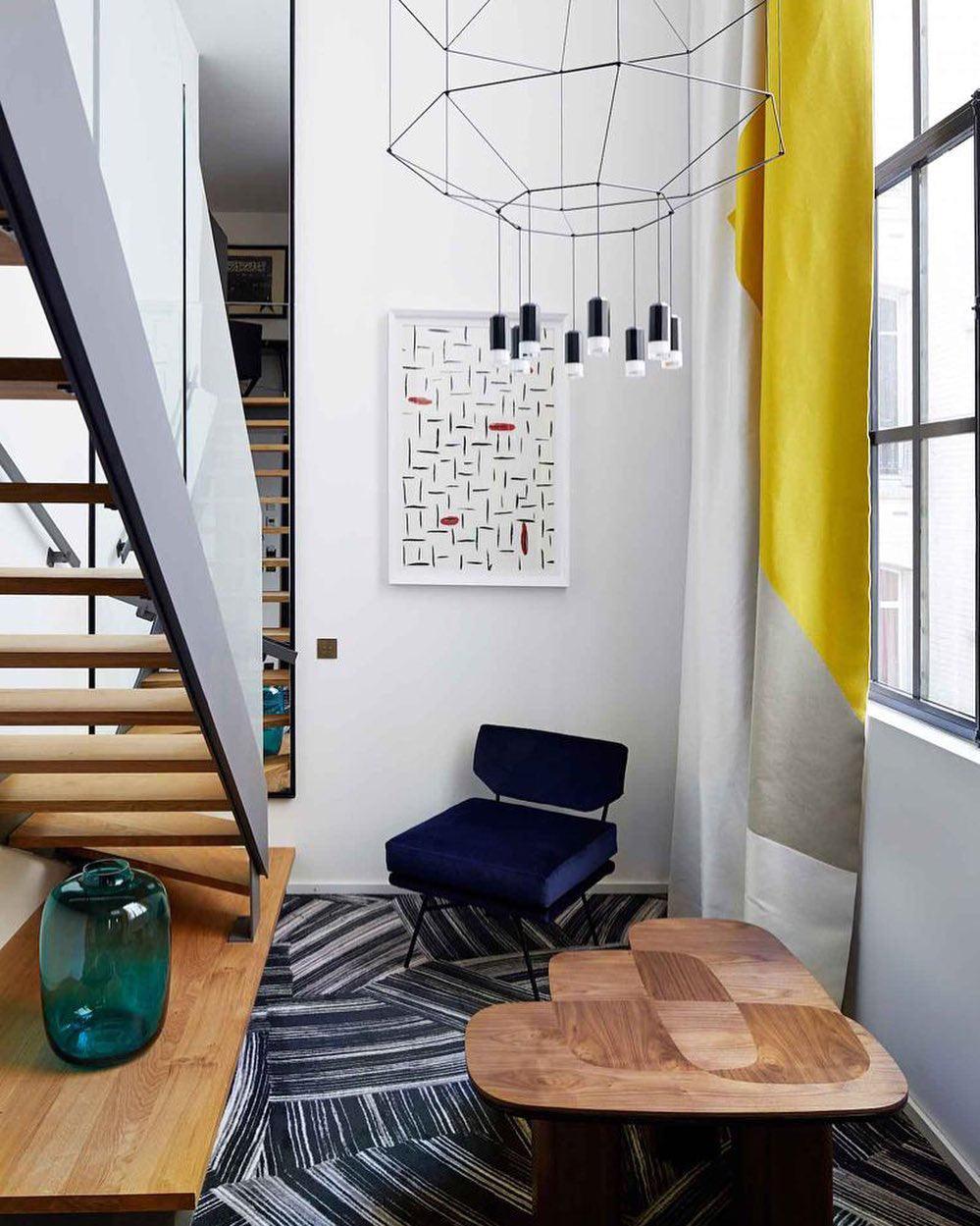 Bovena Pendant Lamp Geometric Wire Black LED-Neutral Decor