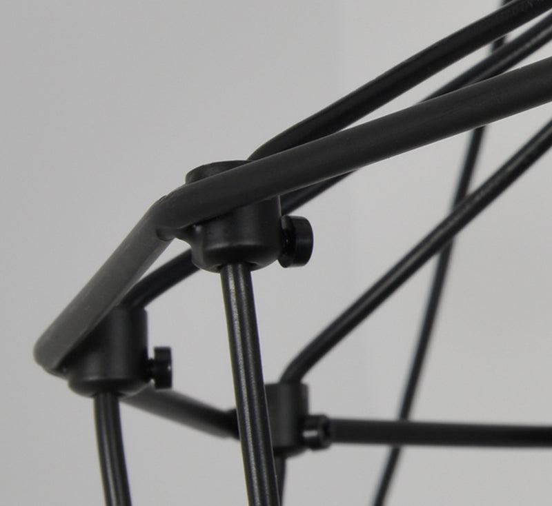 Tevenq Chandelier Lines Black Wireframe LED-Neutral Decor