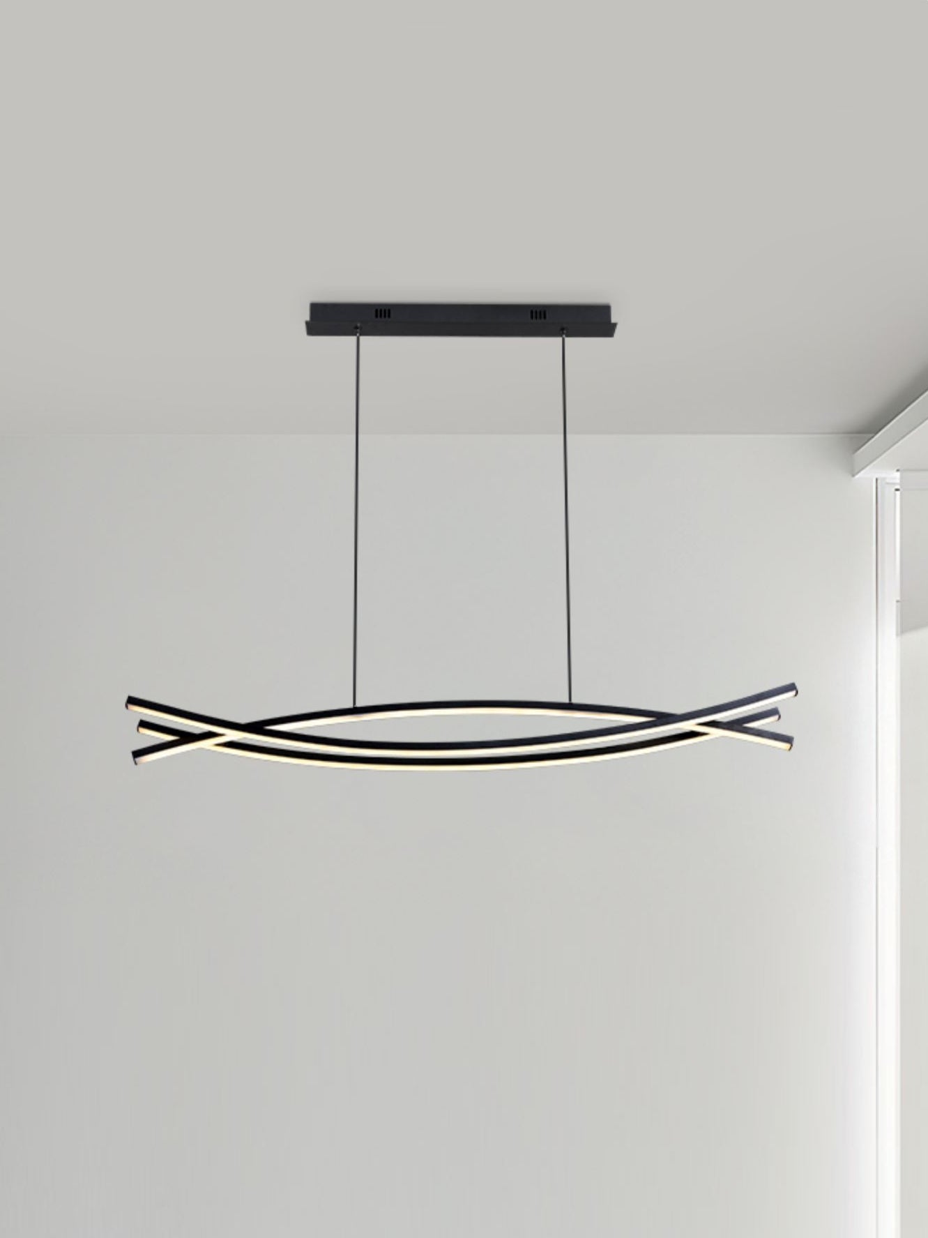 Curinis Modern Minimalist Art LED Chandelier-Neutral Decor
