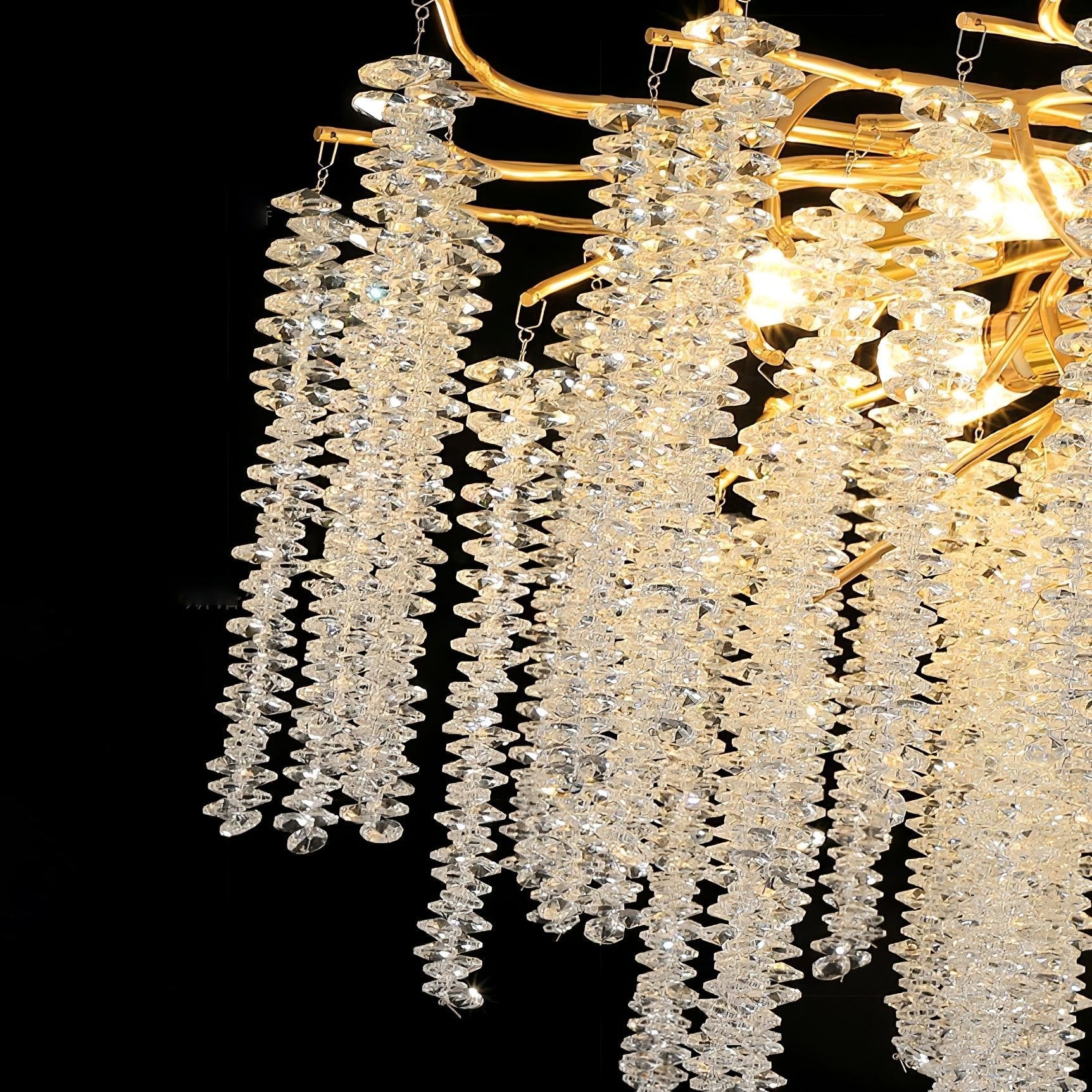 Noriel Chandelier Wisteria Flower Crystal-Neutral Decor