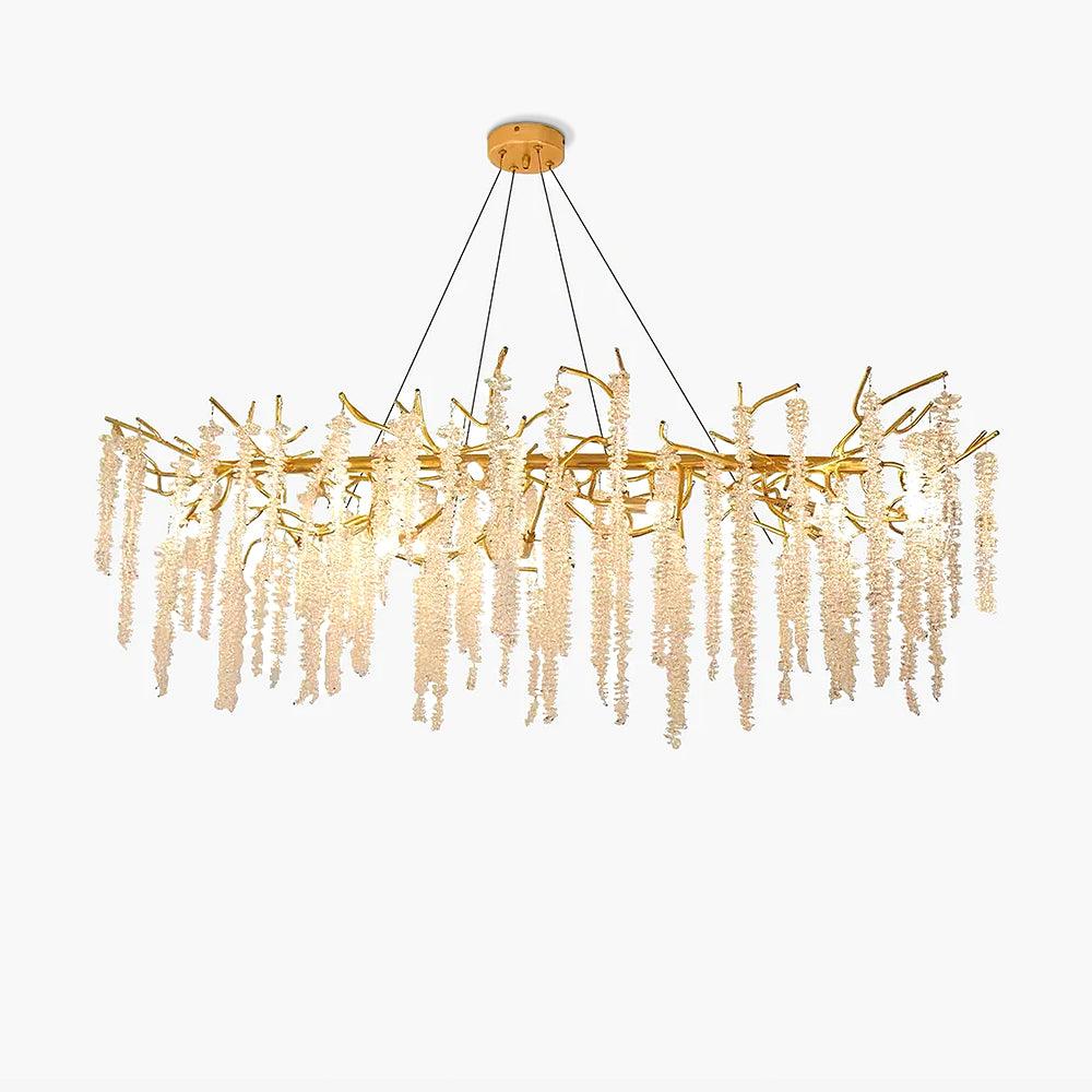 Noriel Chandelier Wisteria Flower Crystal-Neutral Decor