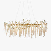 Noriel Chandelier Wisteria Flower Crystal-Neutral Decor