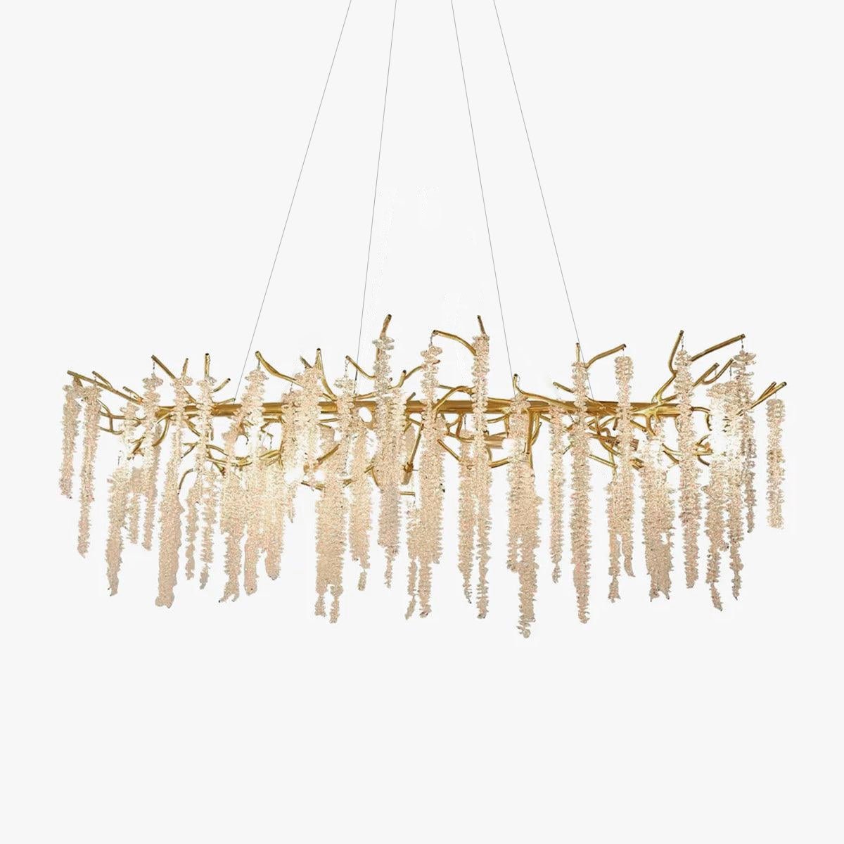 Noriel Chandelier Wisteria Flower Crystal-Neutral Decor