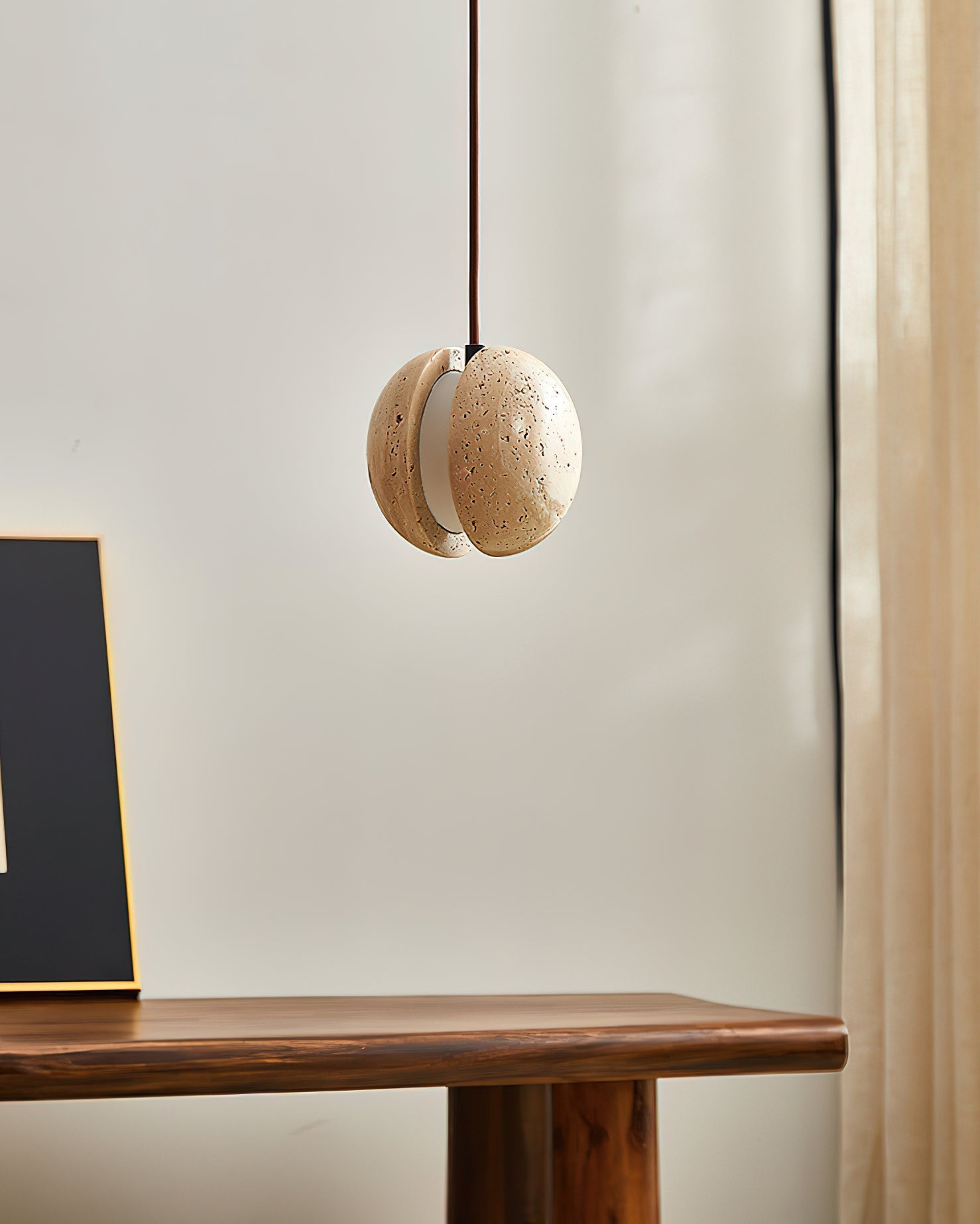 Angled view of the Wisteria Pendant Lamp.